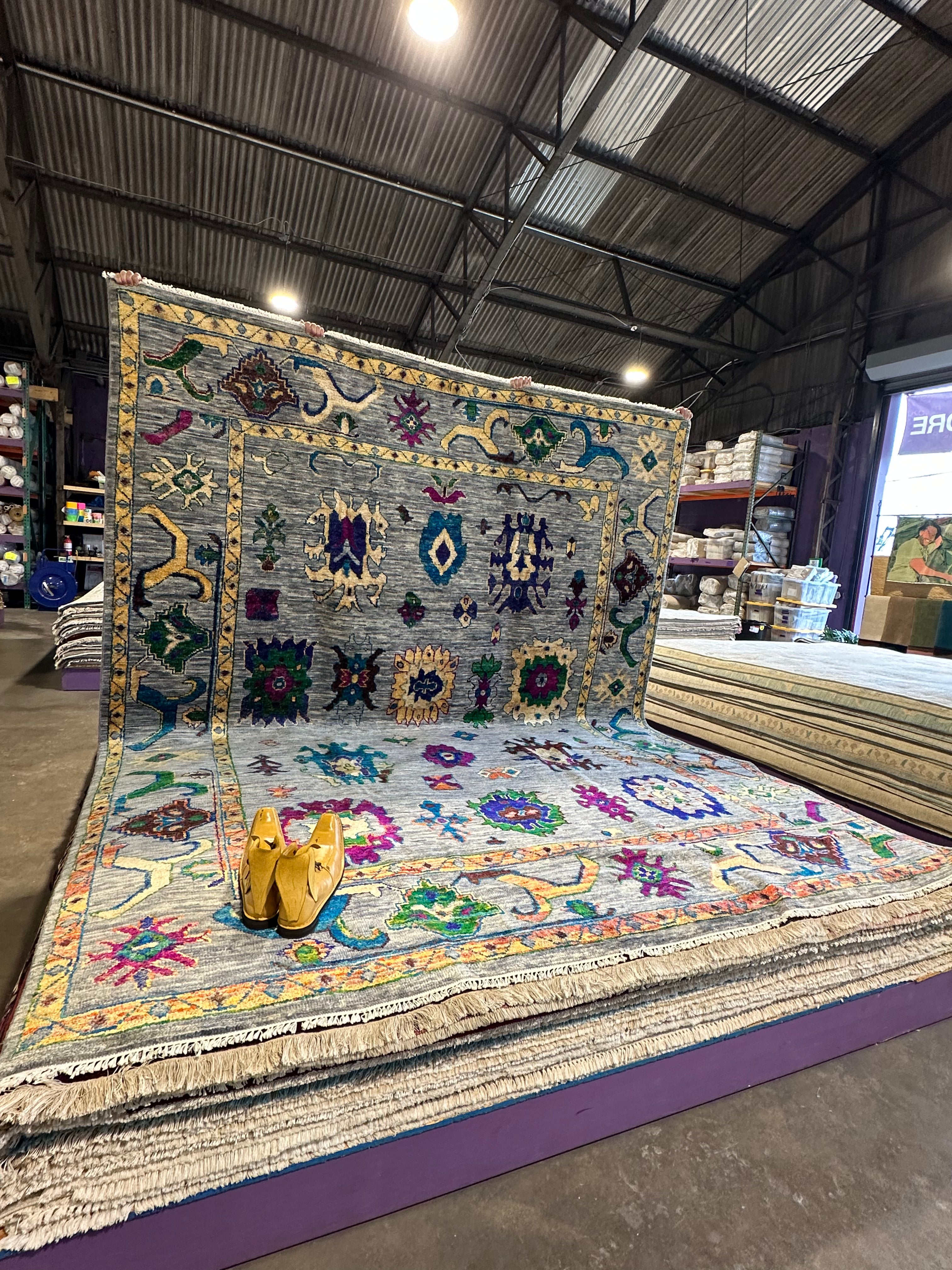 Jo-Ellen Paige 9x11.5 Grey Karina Rug - CLEARANCE 30% off