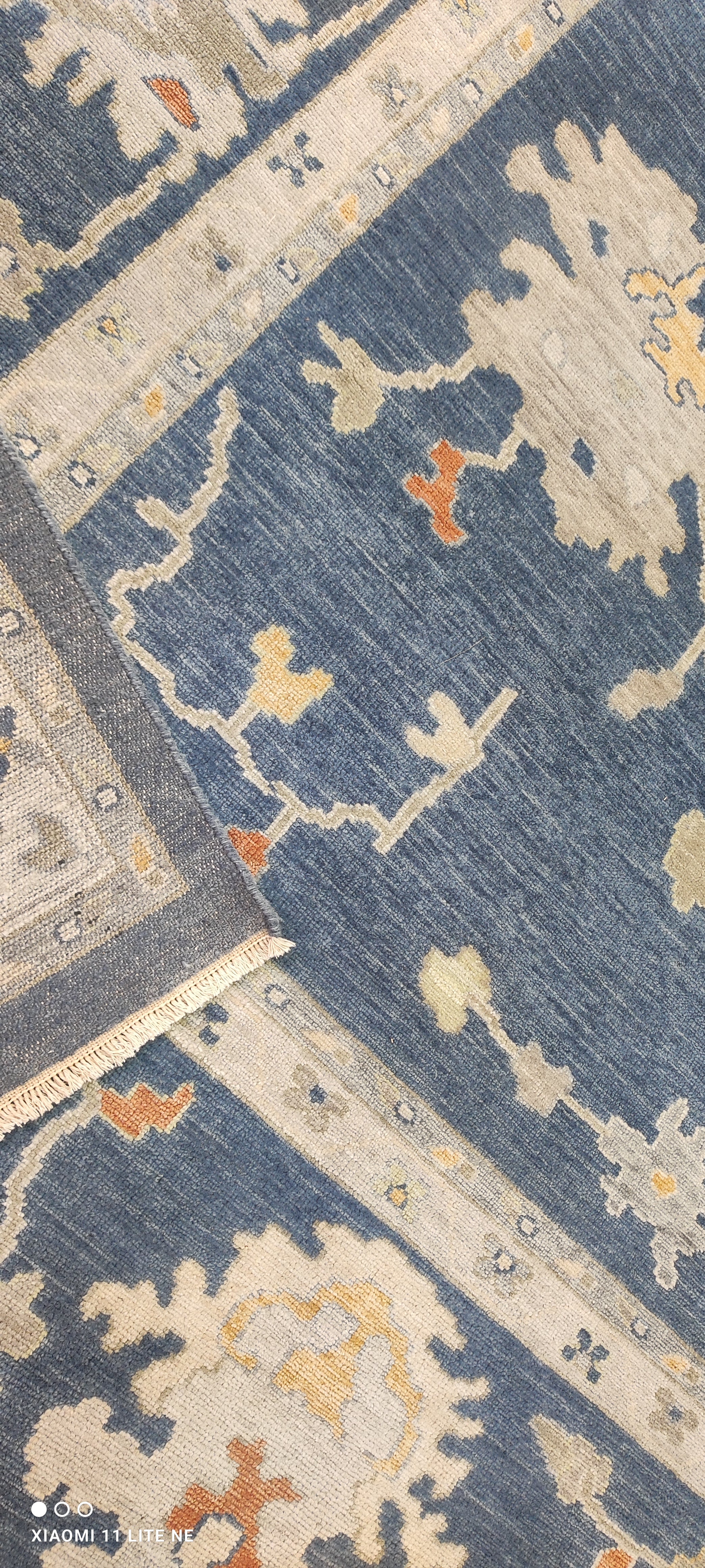Wayona Lamb 10.3x14 Blue Hand-Knotted Rug