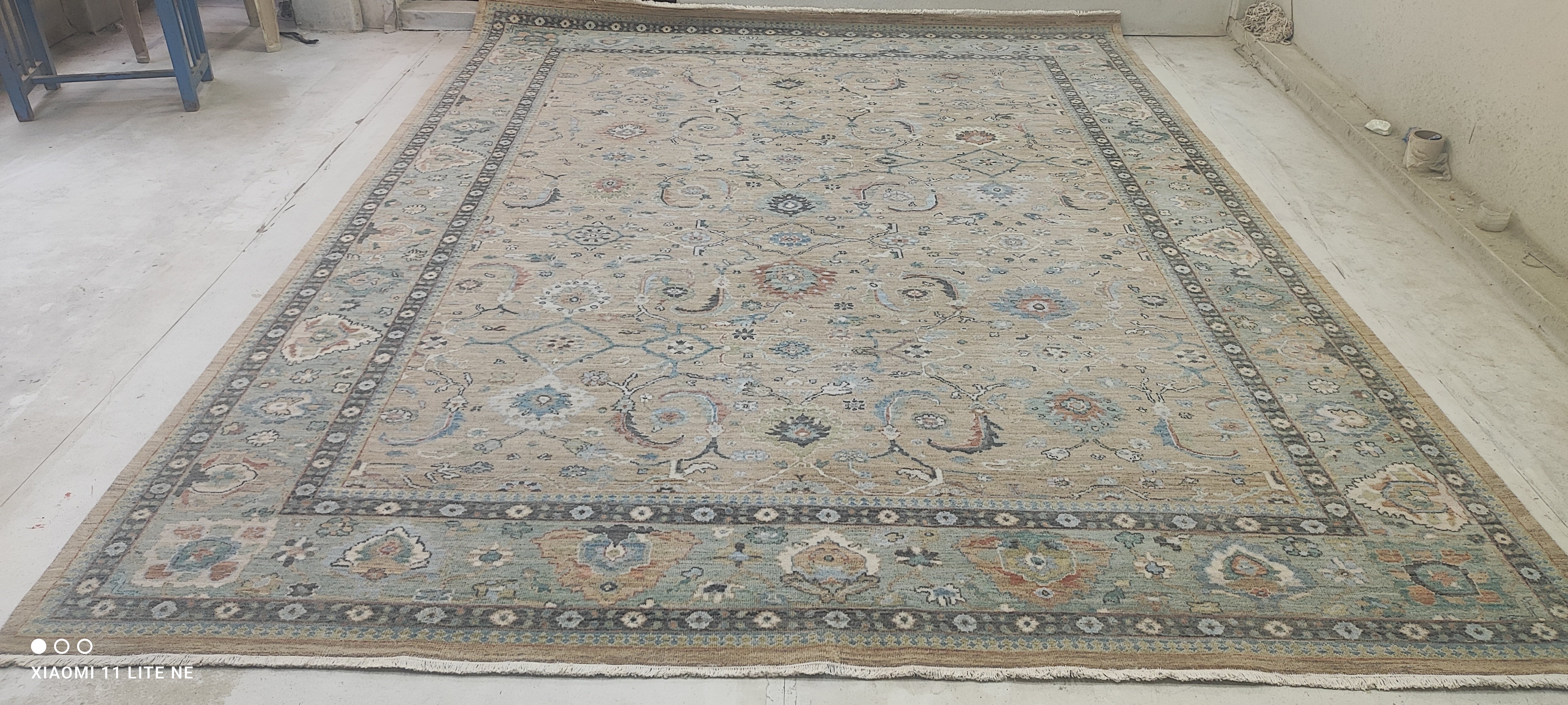 Catherine Coyle 9x12 Grey Hand-Knotted Rug