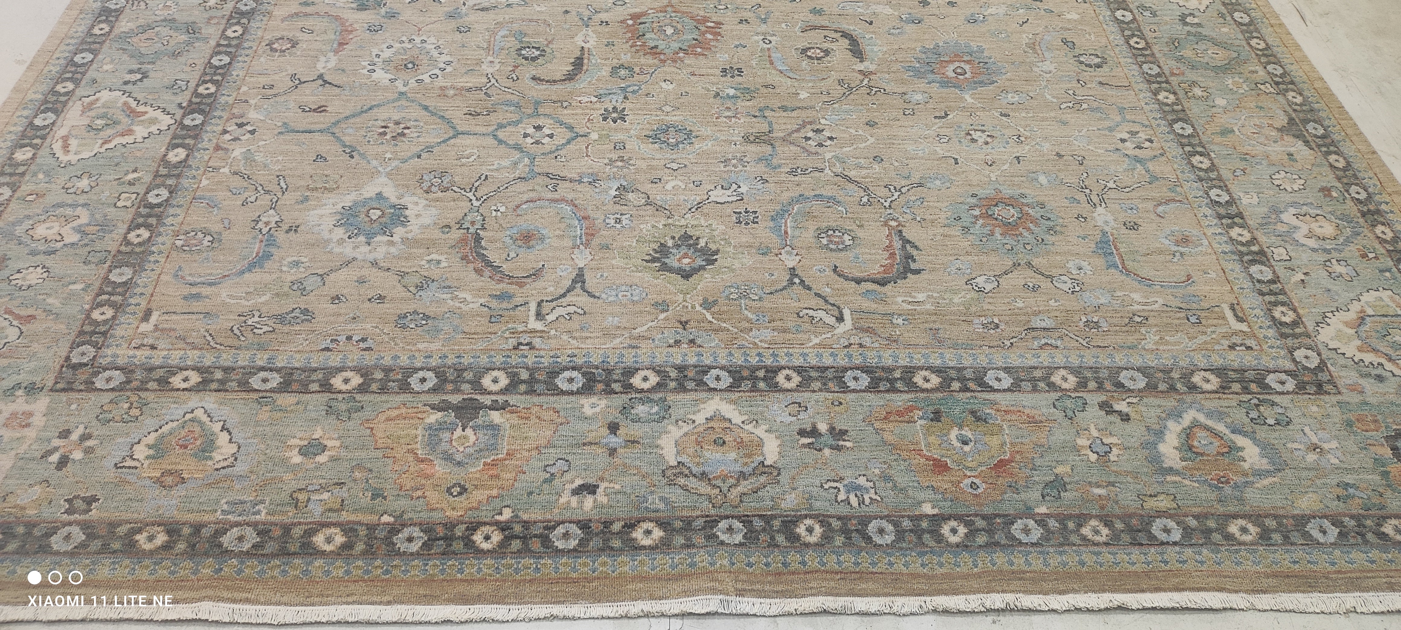 Catherine Coyle 9x12 Grey Hand-Knotted Rug