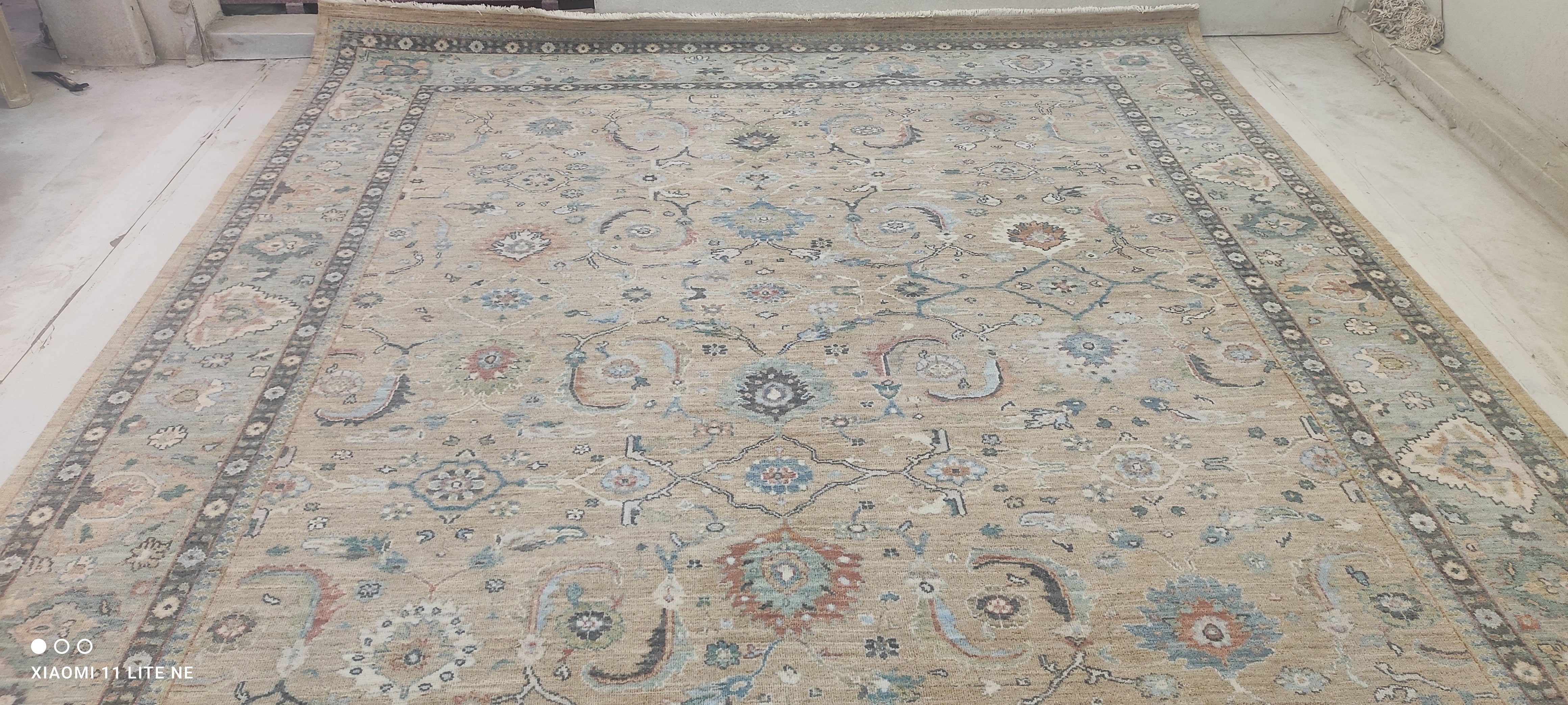 Catherine Coyle 9x12 Grey Hand-Knotted Rug