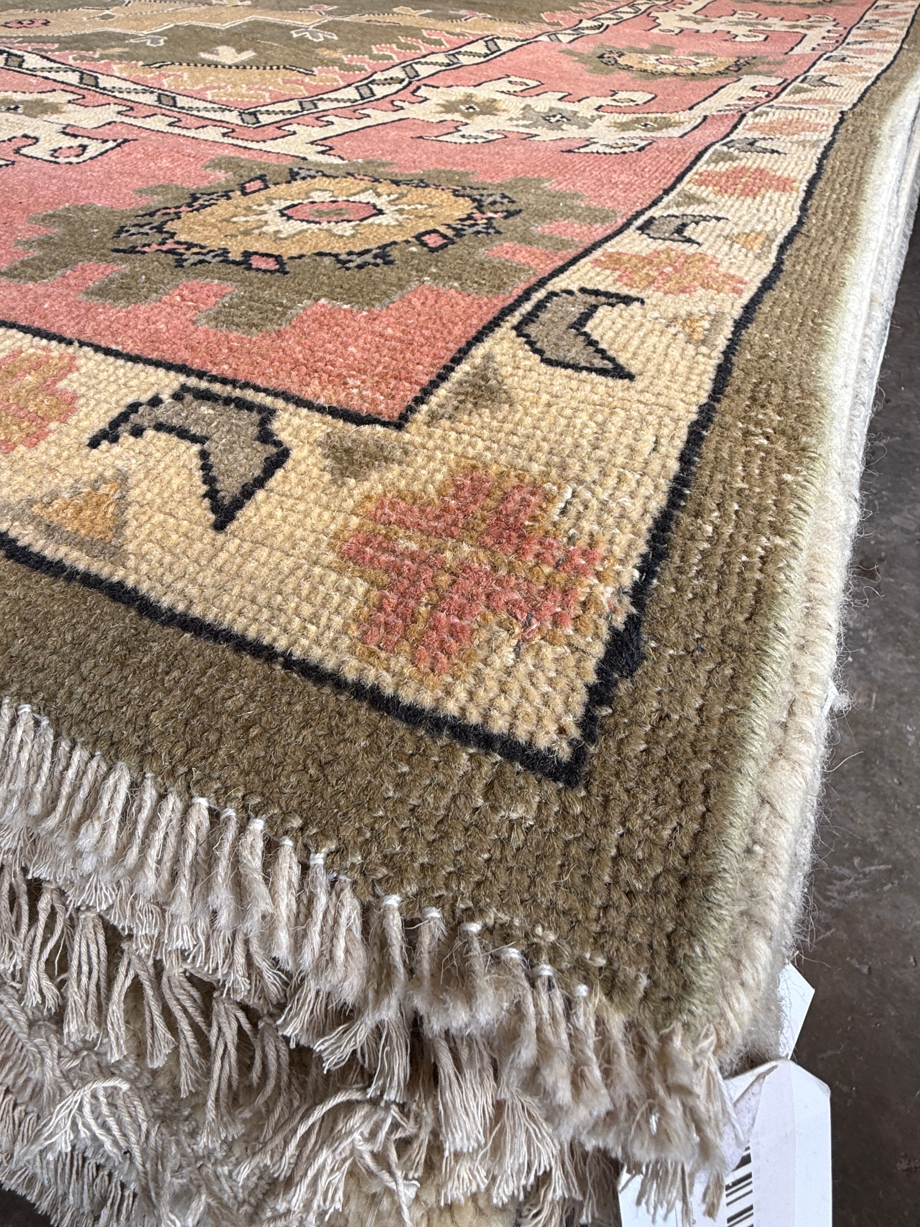 Nicole Jacky 10.2x14 Pink Afghani Oushak