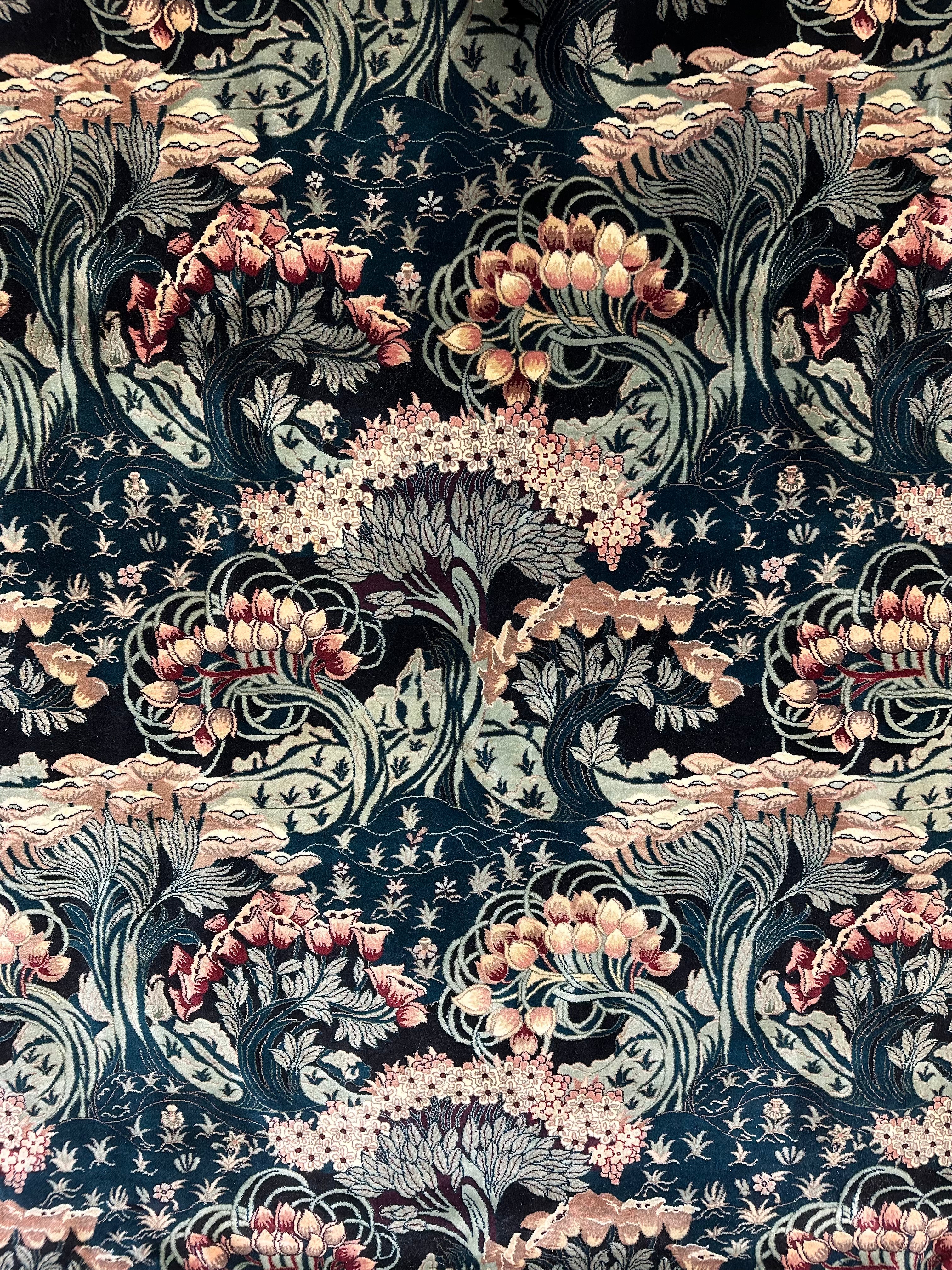 James Johnson 9x12 Green Kashan Rug - CLEARANCE 30% off