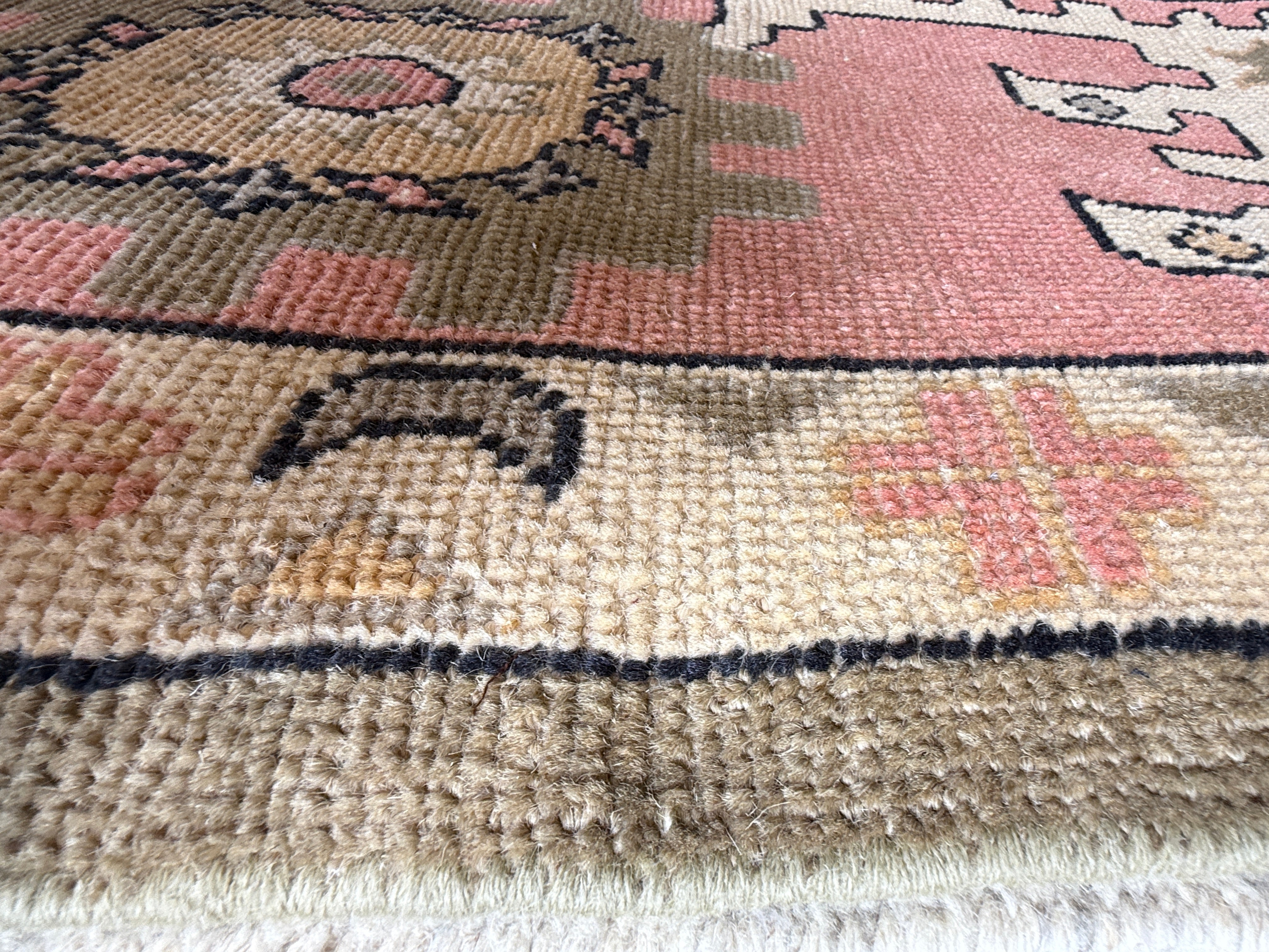 Nicole Jacky 10.2x14 Pink Afghani Oushak
