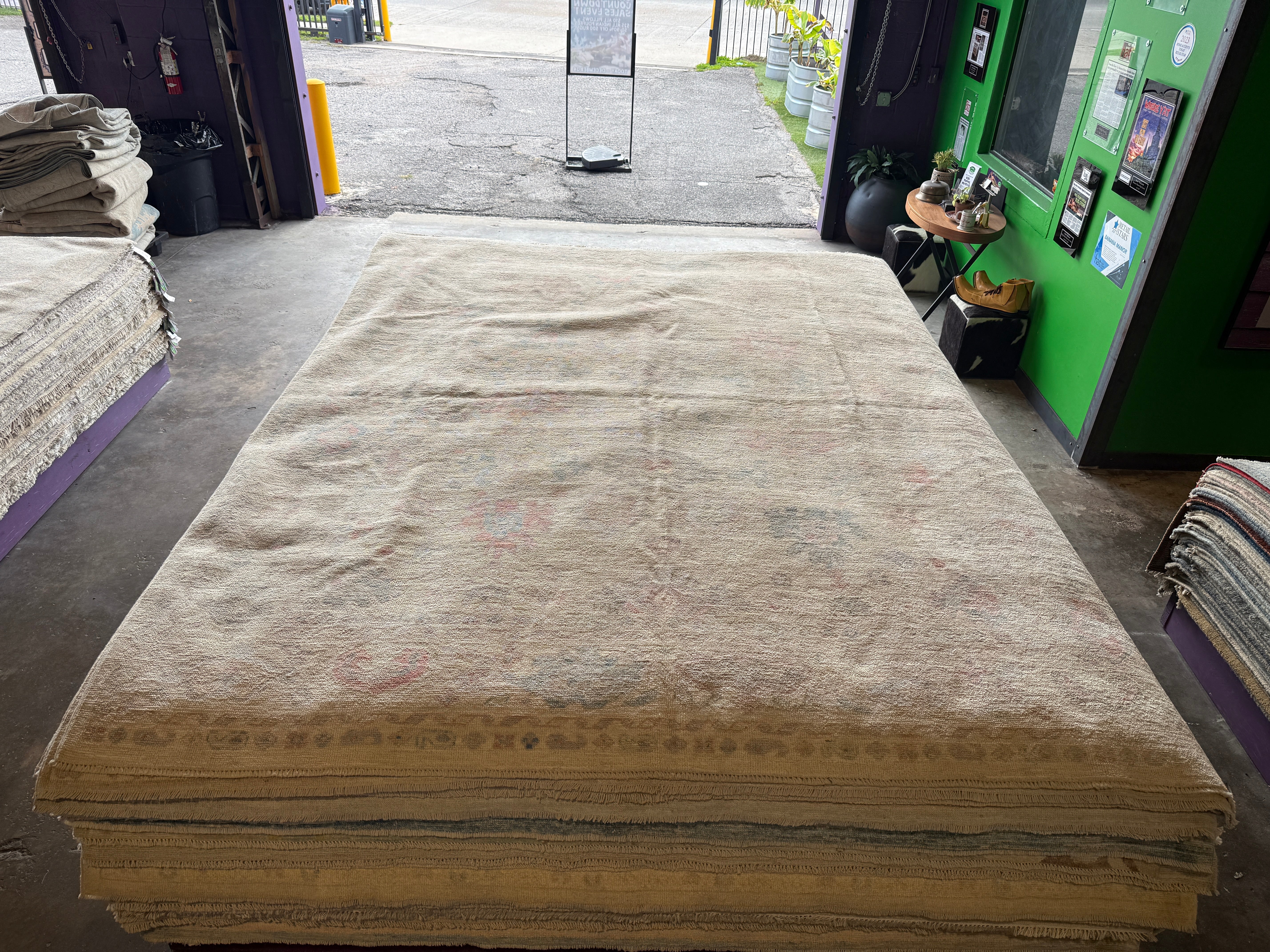 Maya McNair 8.3x9.11 Multi Color Afghani Whitewashed Oushak