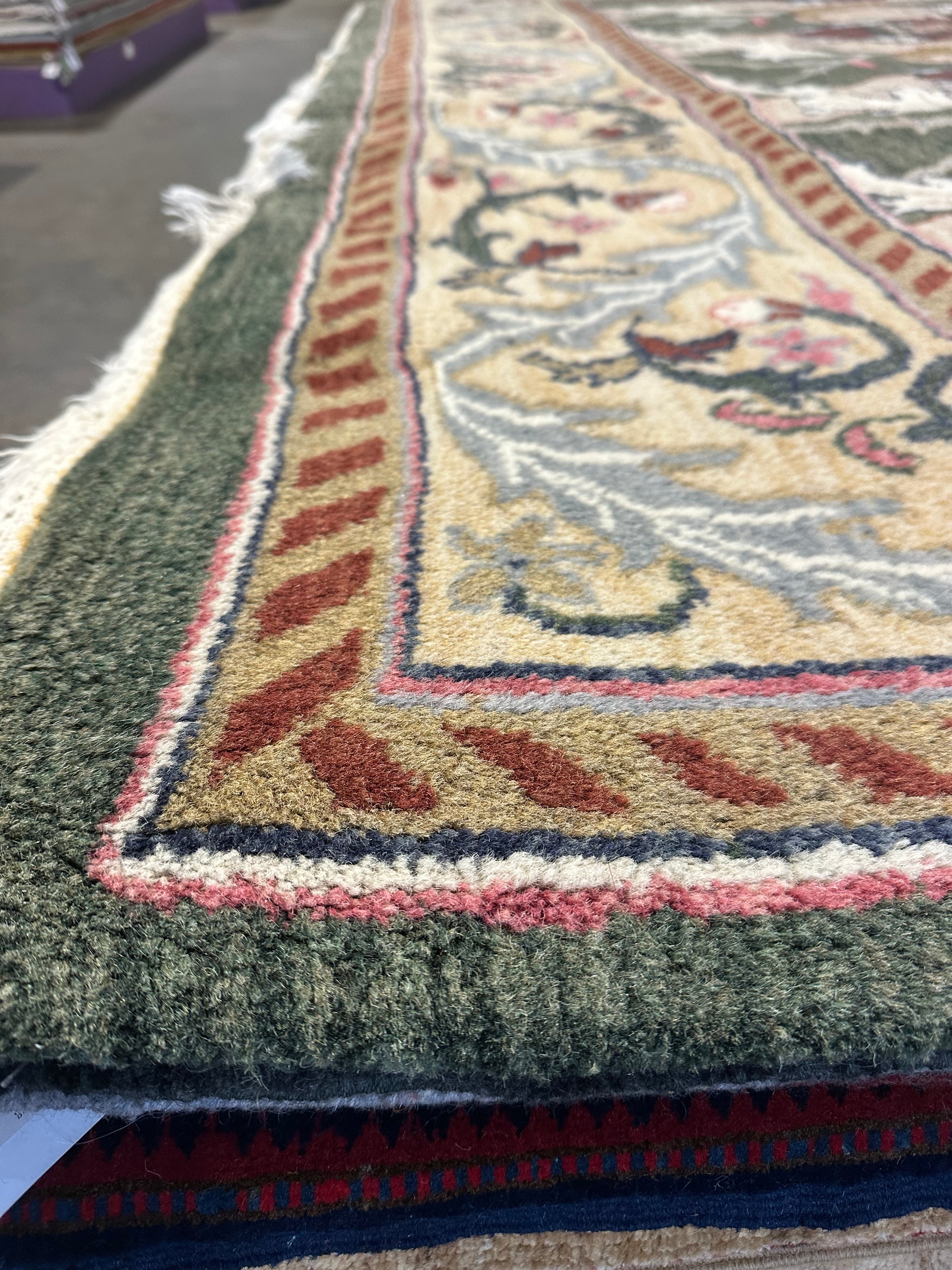 Kathryn Dennis 9x12 Green Kashan Rug - CLEARANCE 30% off