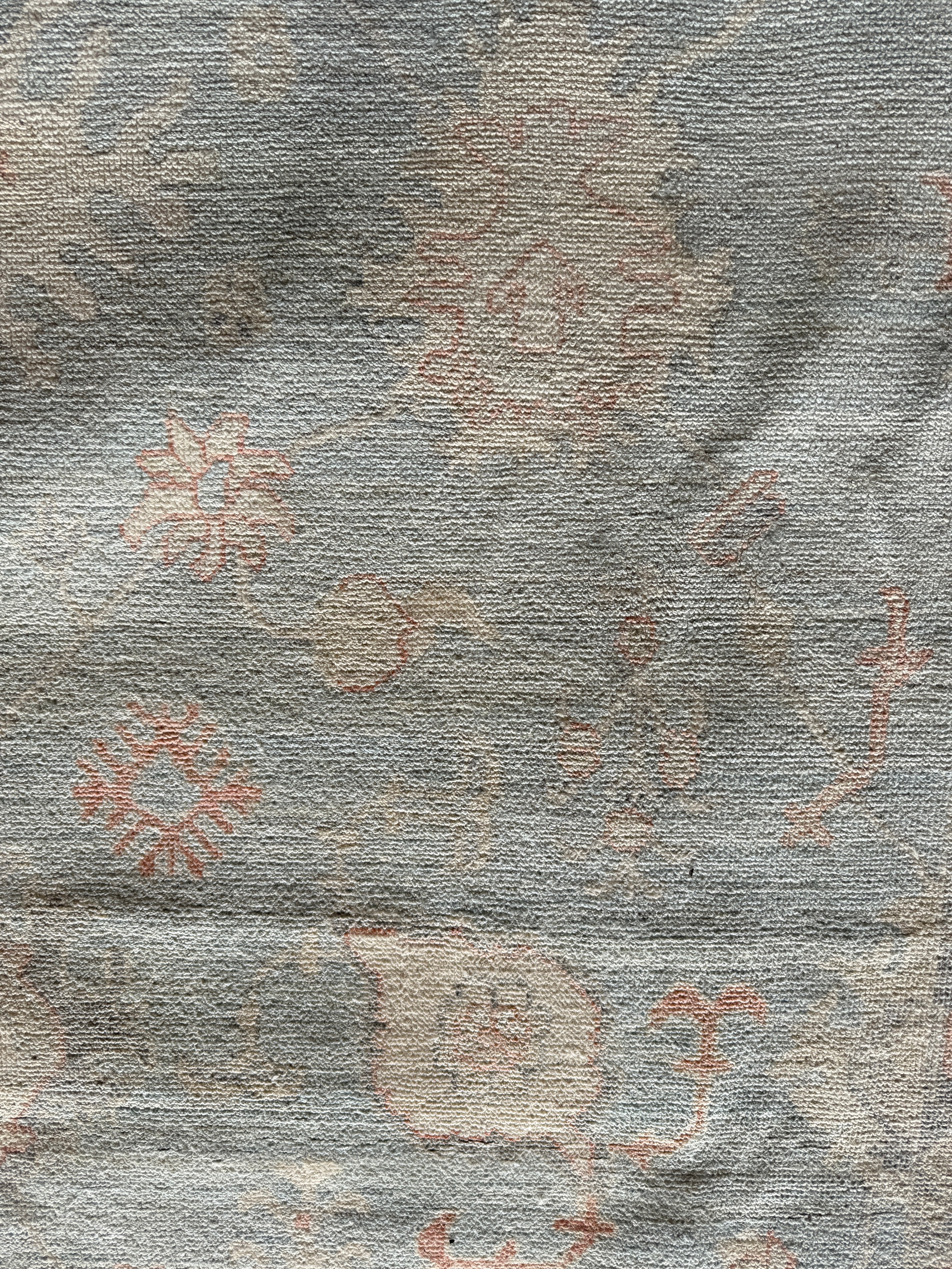 Taylour Paige 7.11x10.1 Blue Afghani Whitewashed Oushak