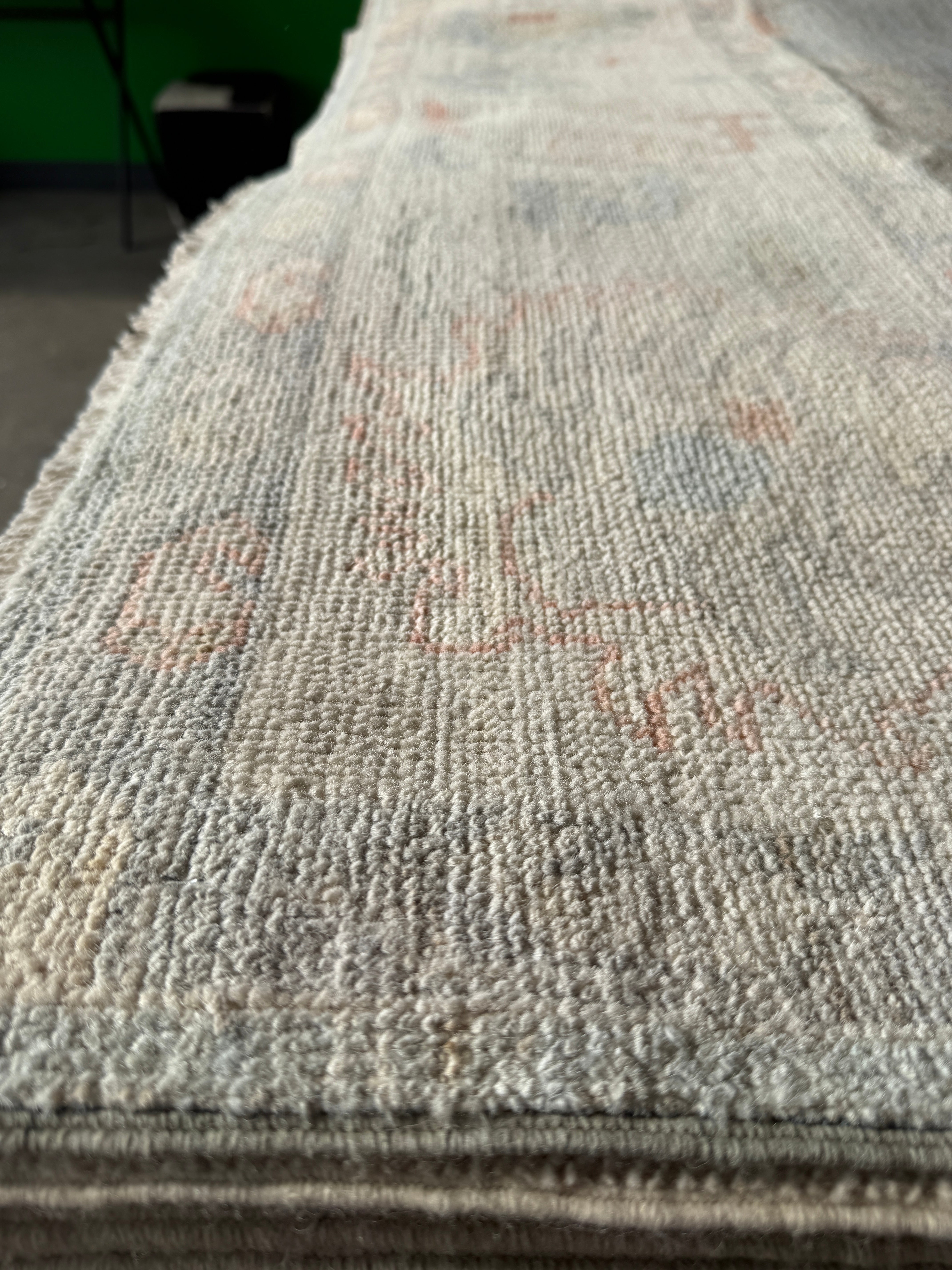 Taylour Paige 7.11x10.1 Blue Afghani Whitewashed Oushak