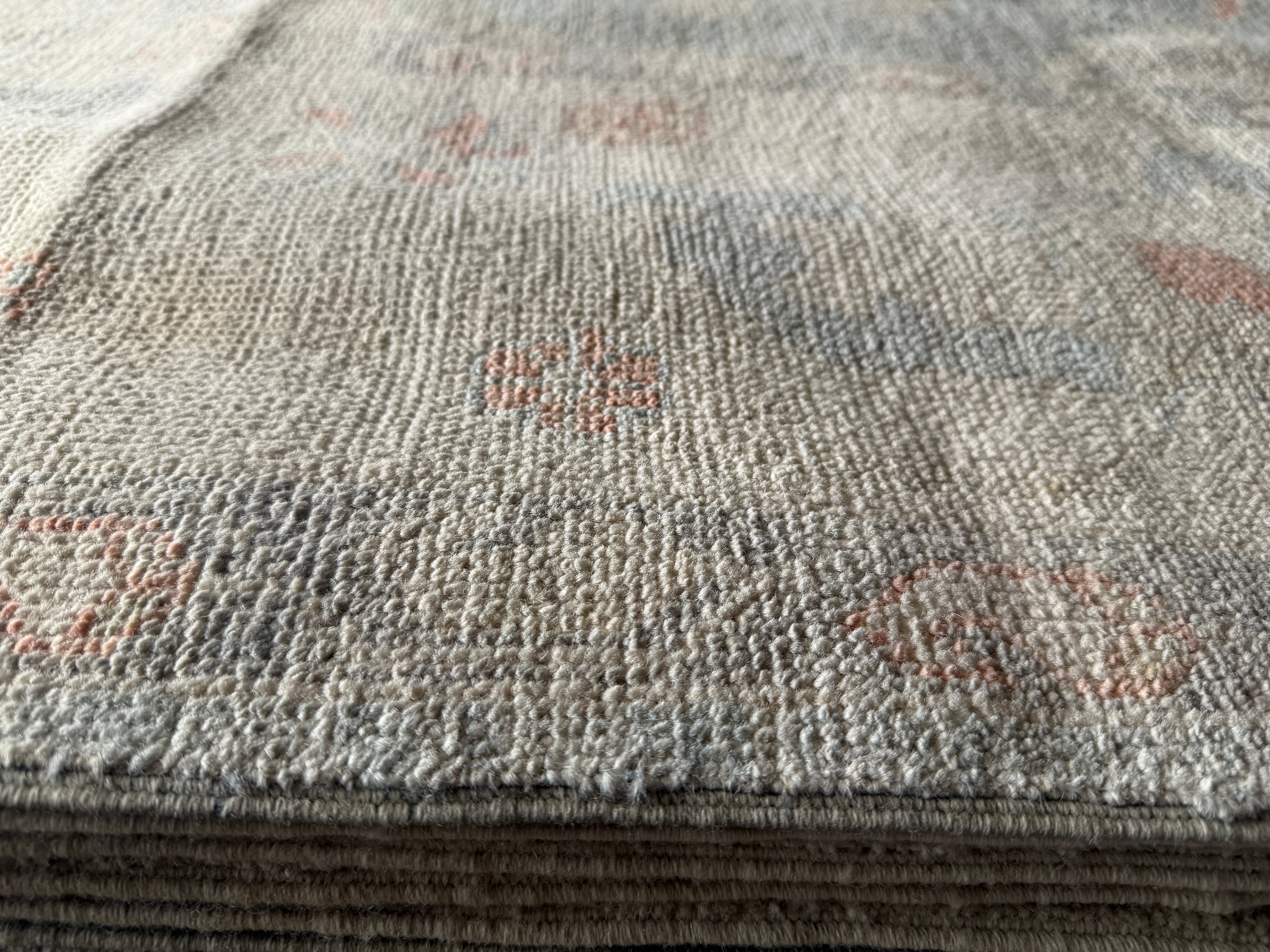 Taylour Paige 7.11x10.1 Blue Afghani Whitewashed Oushak