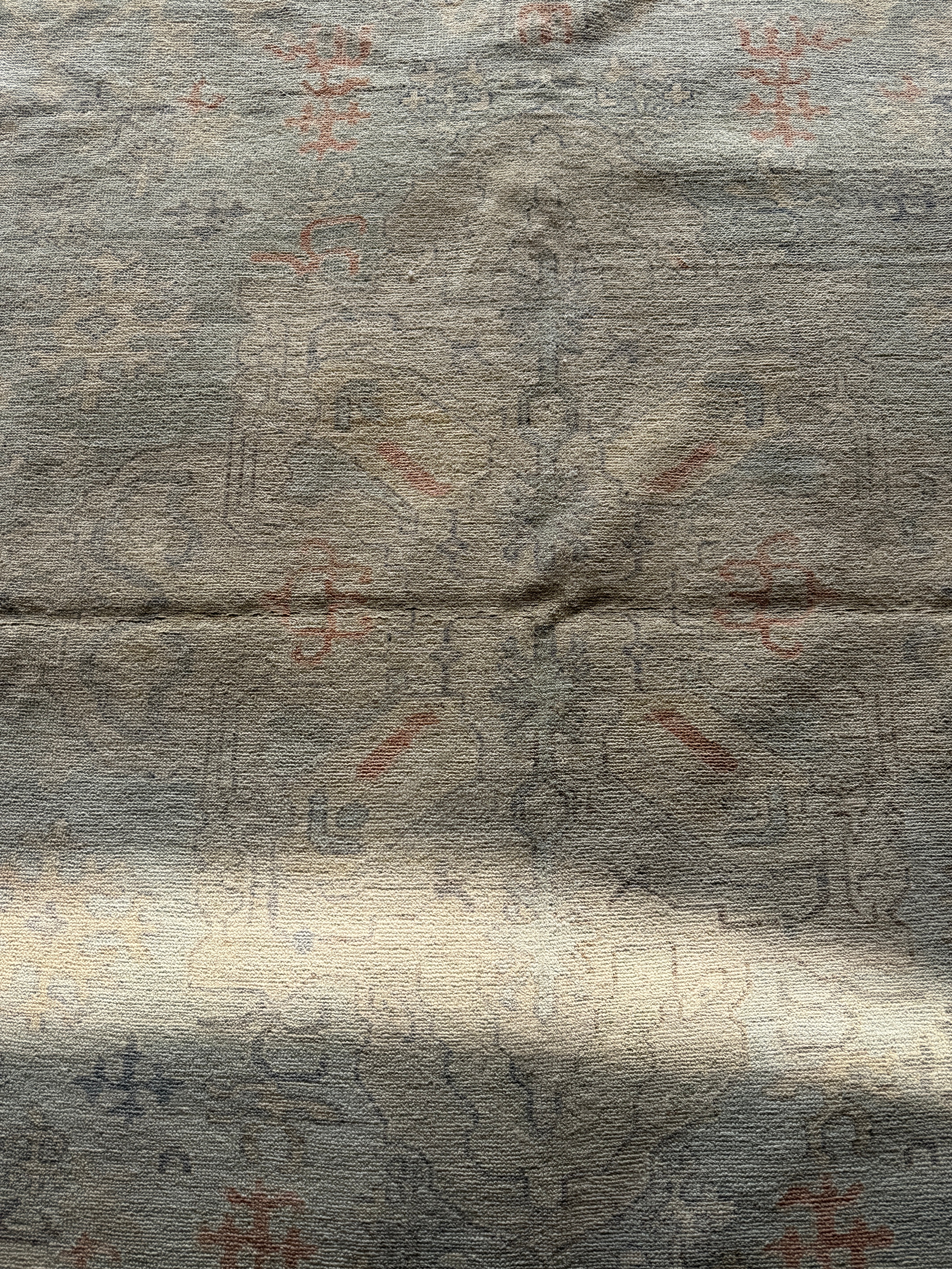 Laura Anglade 8.3x9.11 Blue Afghani Whitewashed Oushak