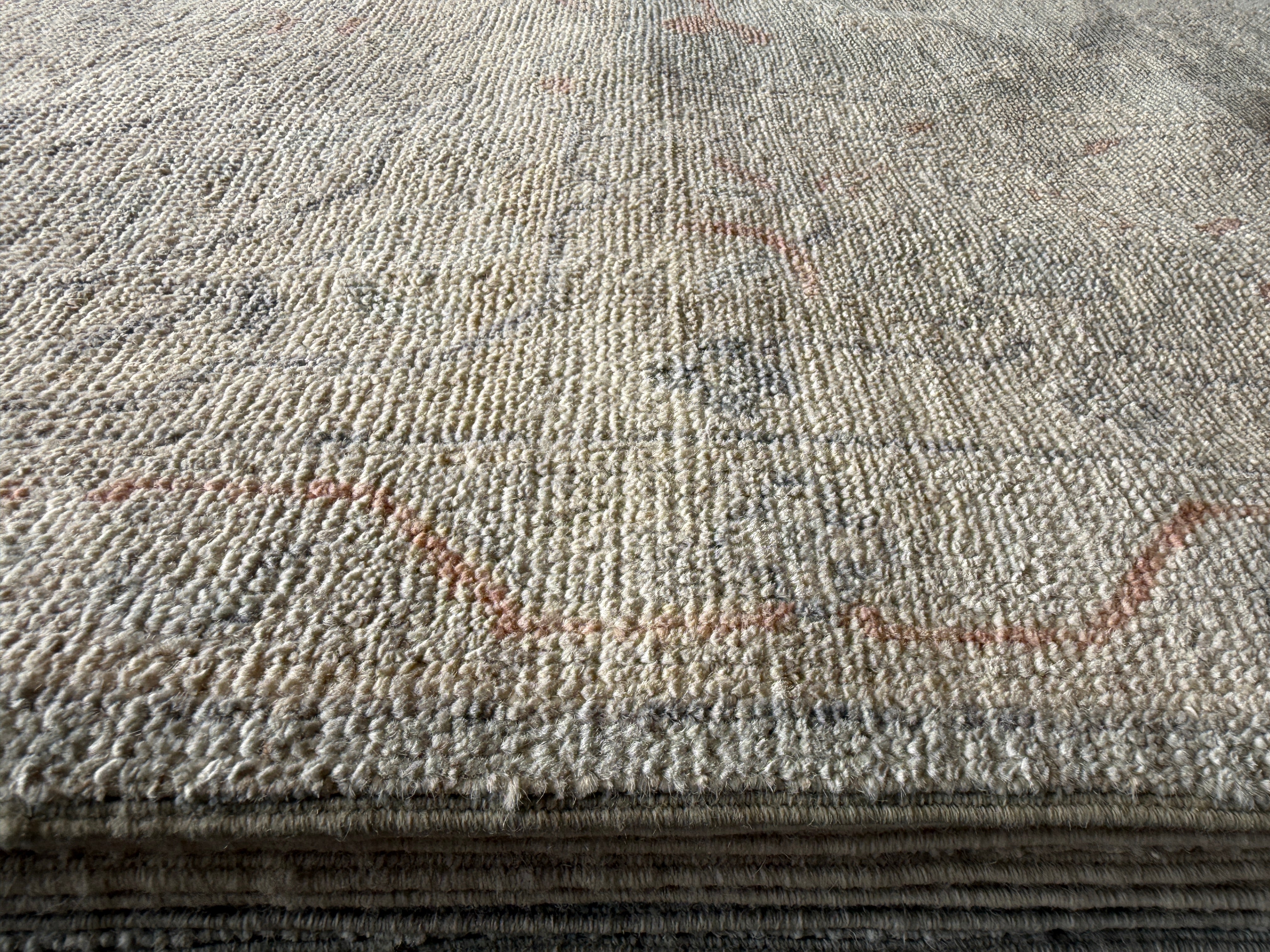 Laura Anglade 8.3x9.11 Blue Afghani Whitewashed Oushak