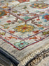 Samantha Kacho 5x6.2 Silvery/Grey Afghani Sultani Rug
