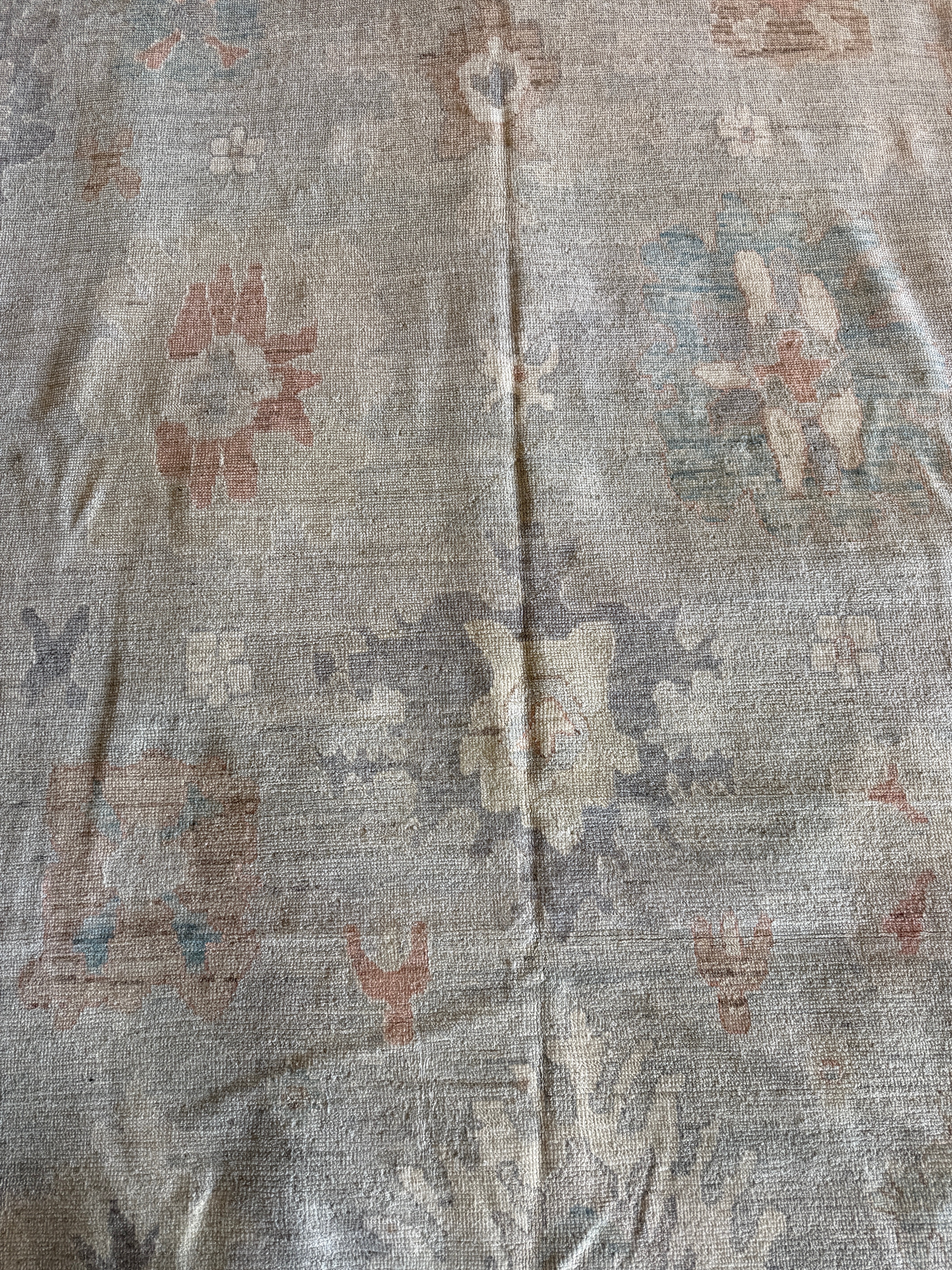 Patty 10x13.9 Multi Color Afghani Whitewashed Oushak