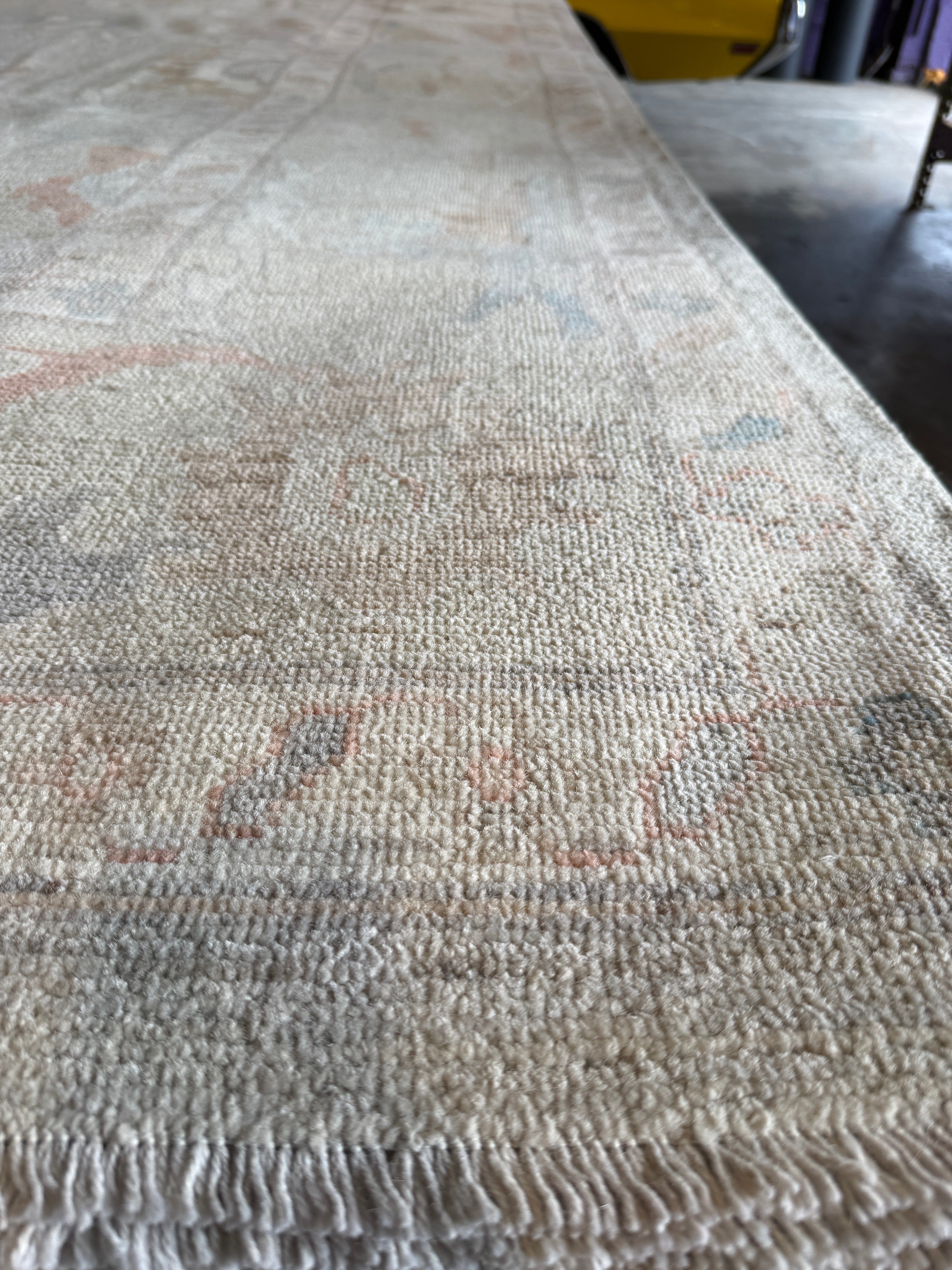 Patty 10x13.9 Multi Color Afghani Whitewashed Oushak