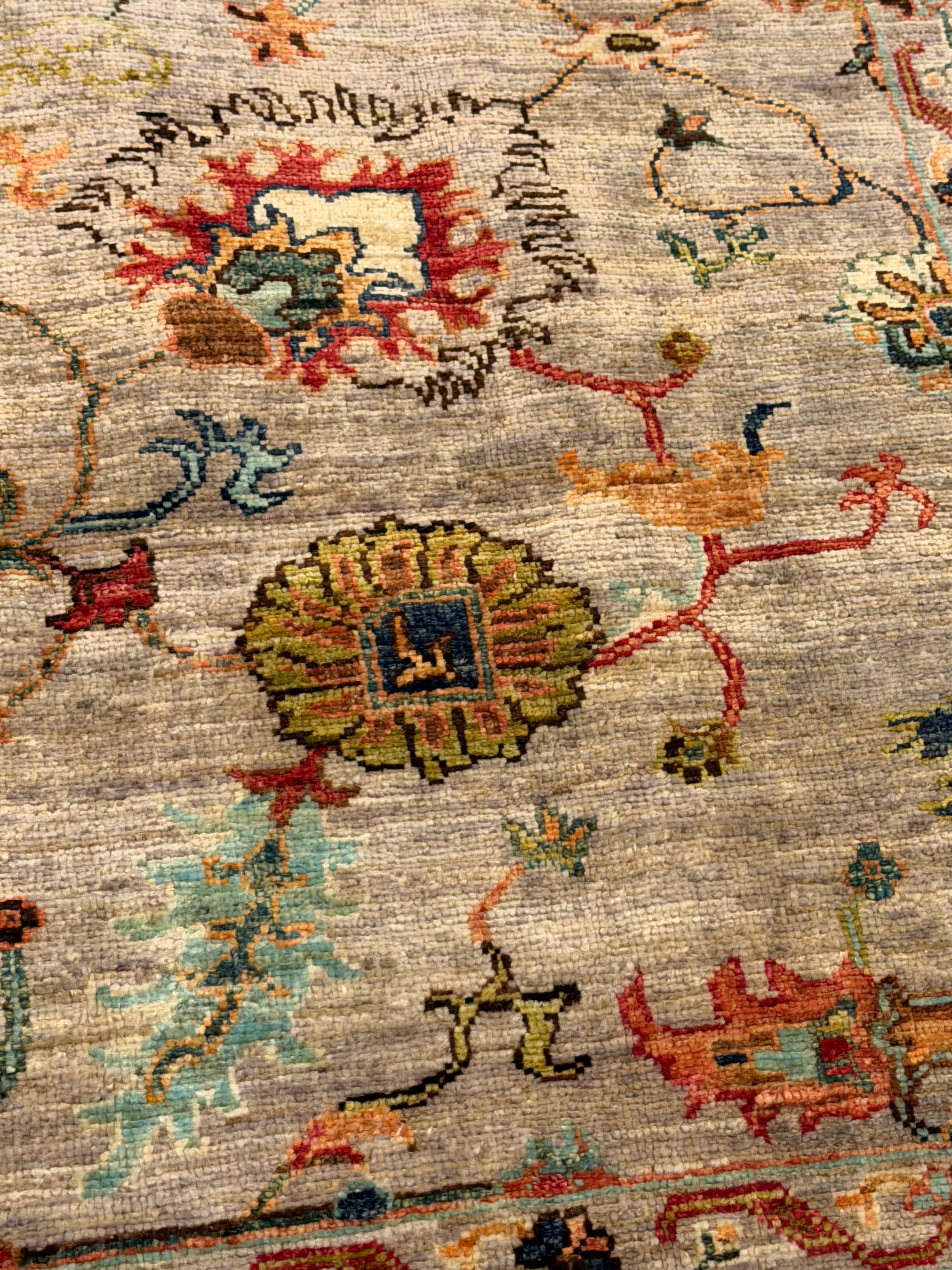 Monica Garcia 5.8x8 Silver/Grey Afghani Sultani Rug