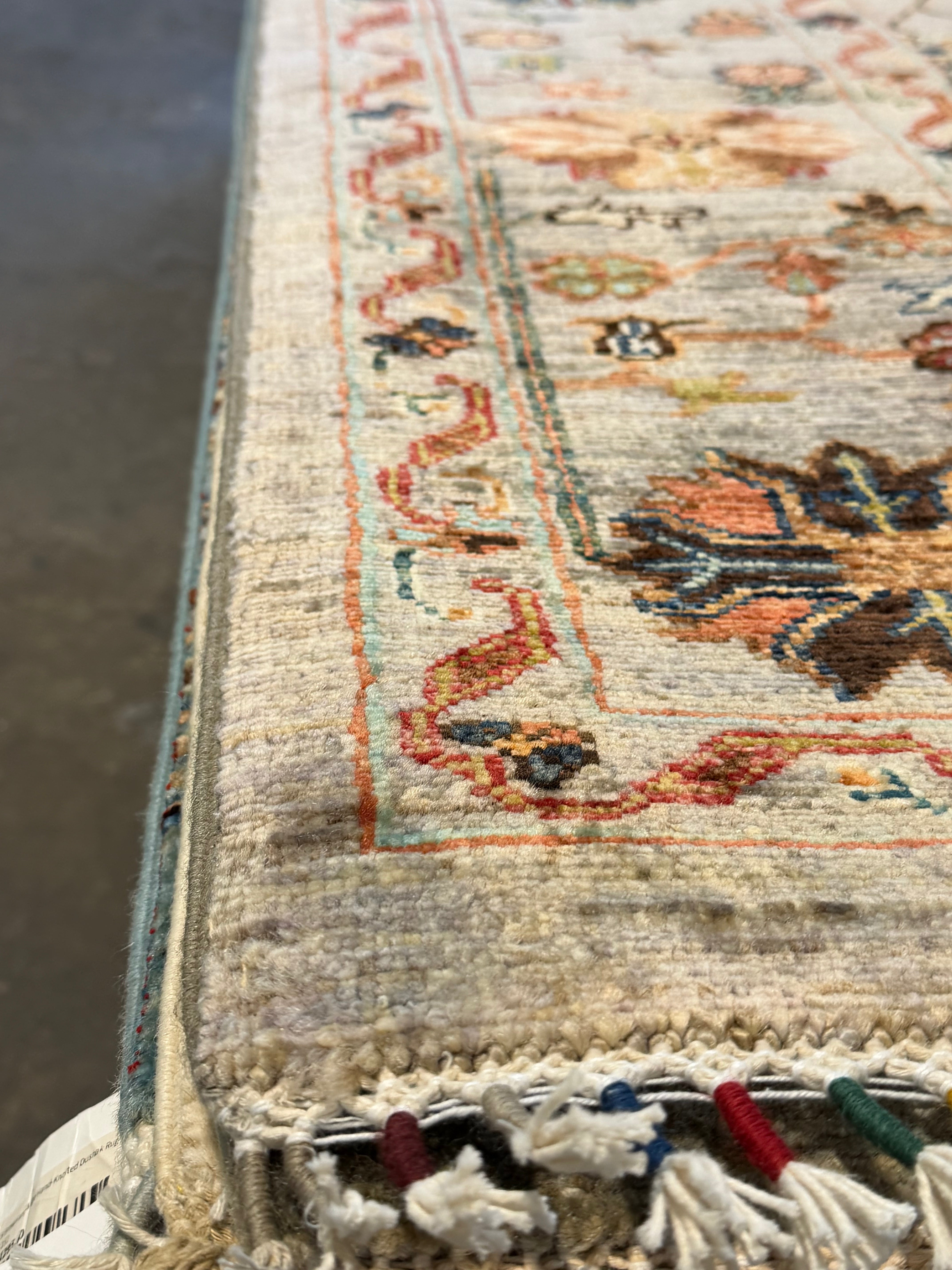 Monica Garcia 5.8x8 Silver/Grey Afghani Sultani Rug