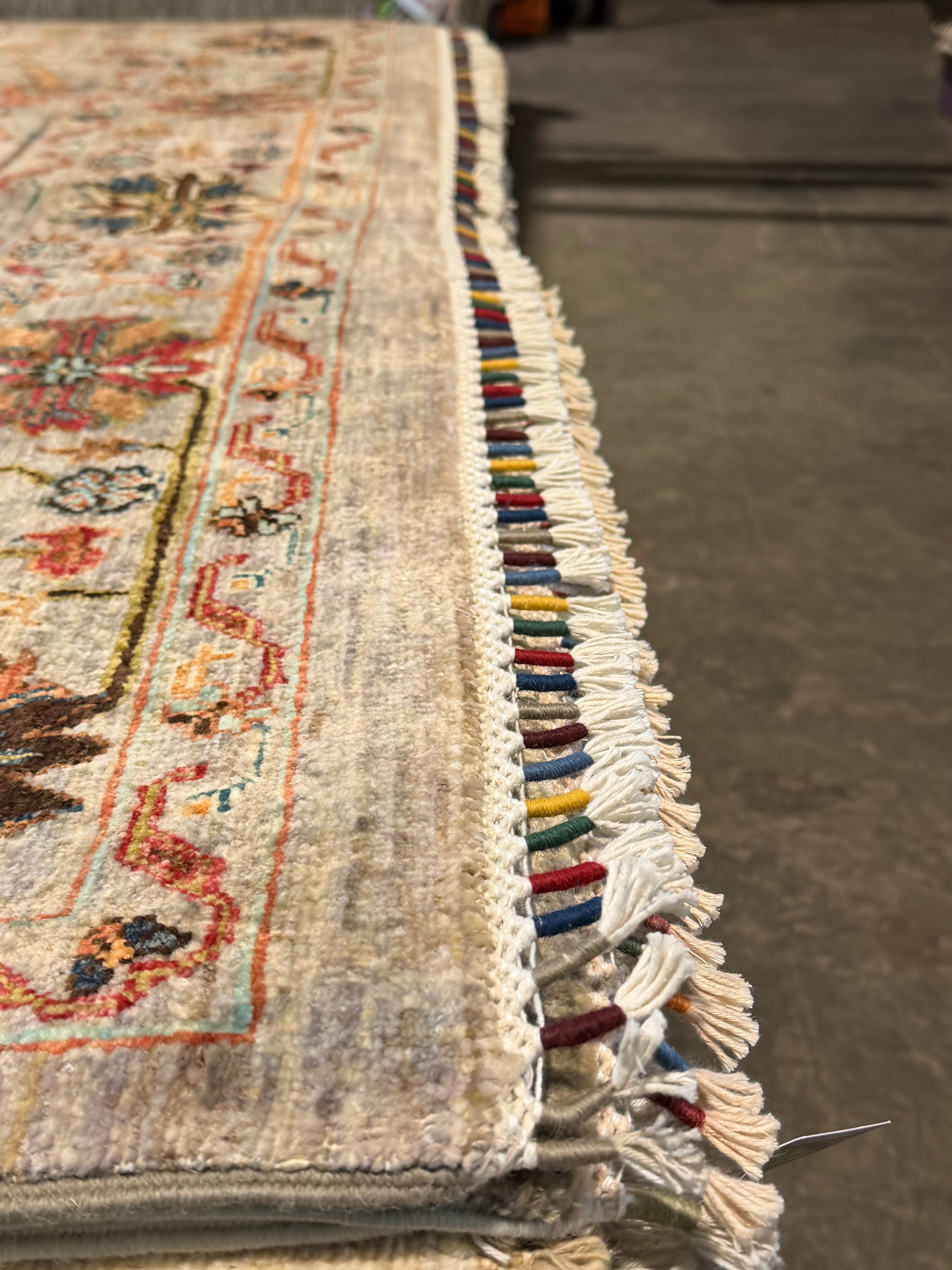 Monica Garcia 5.8x8 Silver/Grey Afghani Sultani Rug