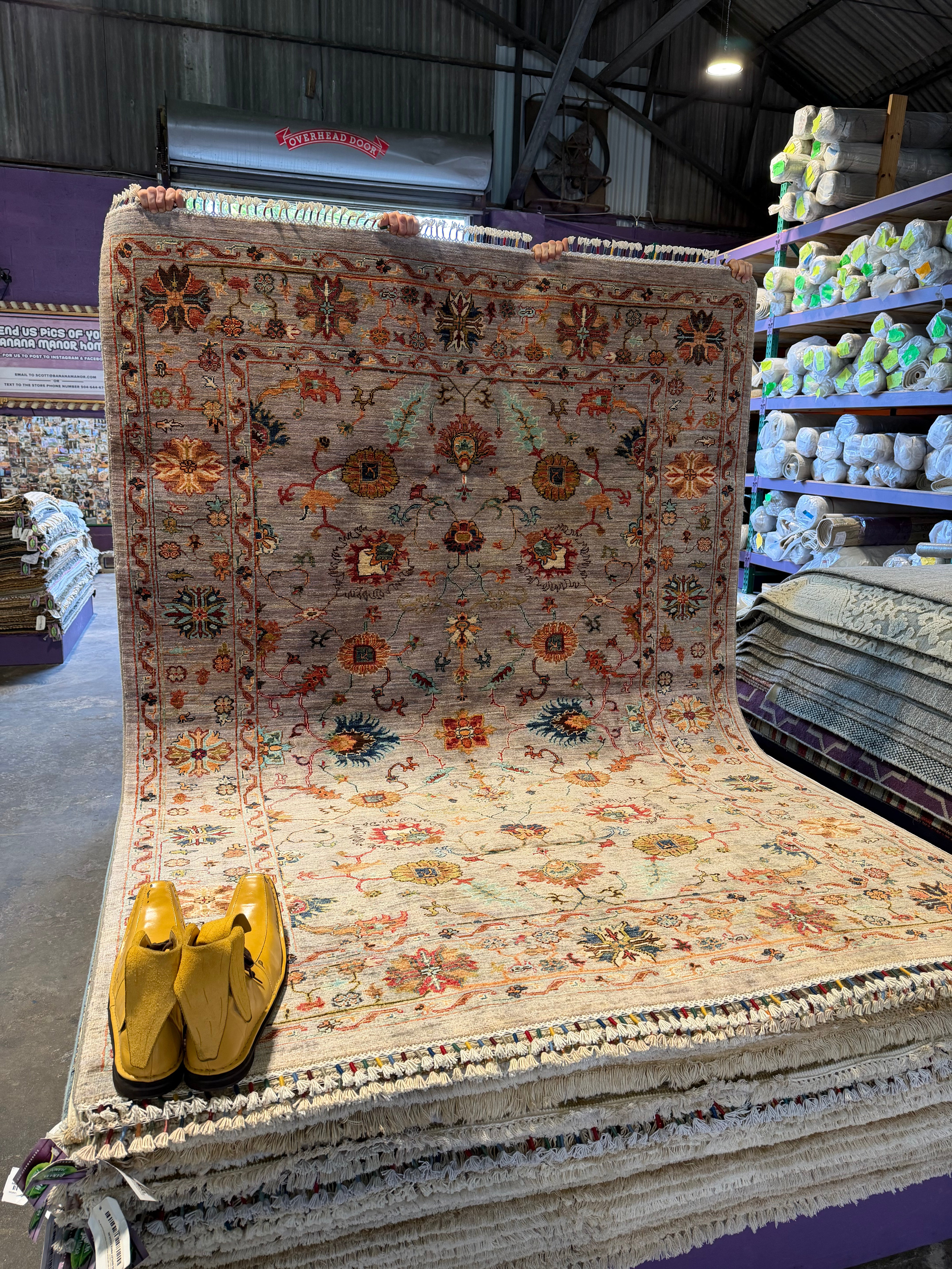 Monica Garcia 5.8x8 Silver/Grey Afghani Sultani Rug