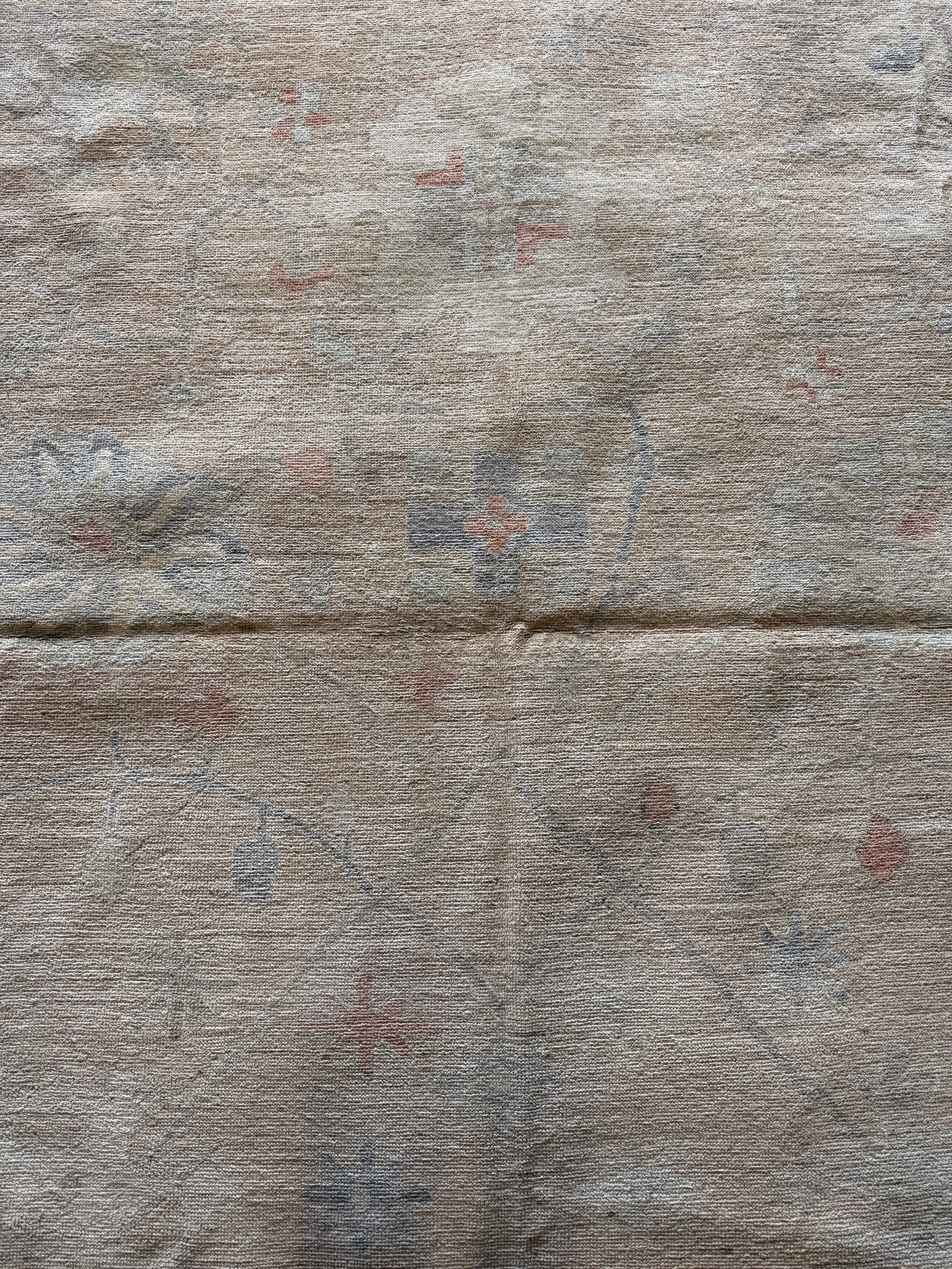 Sarah Thompson 8x9.9 Pink Afghani Whitewashed Oushak