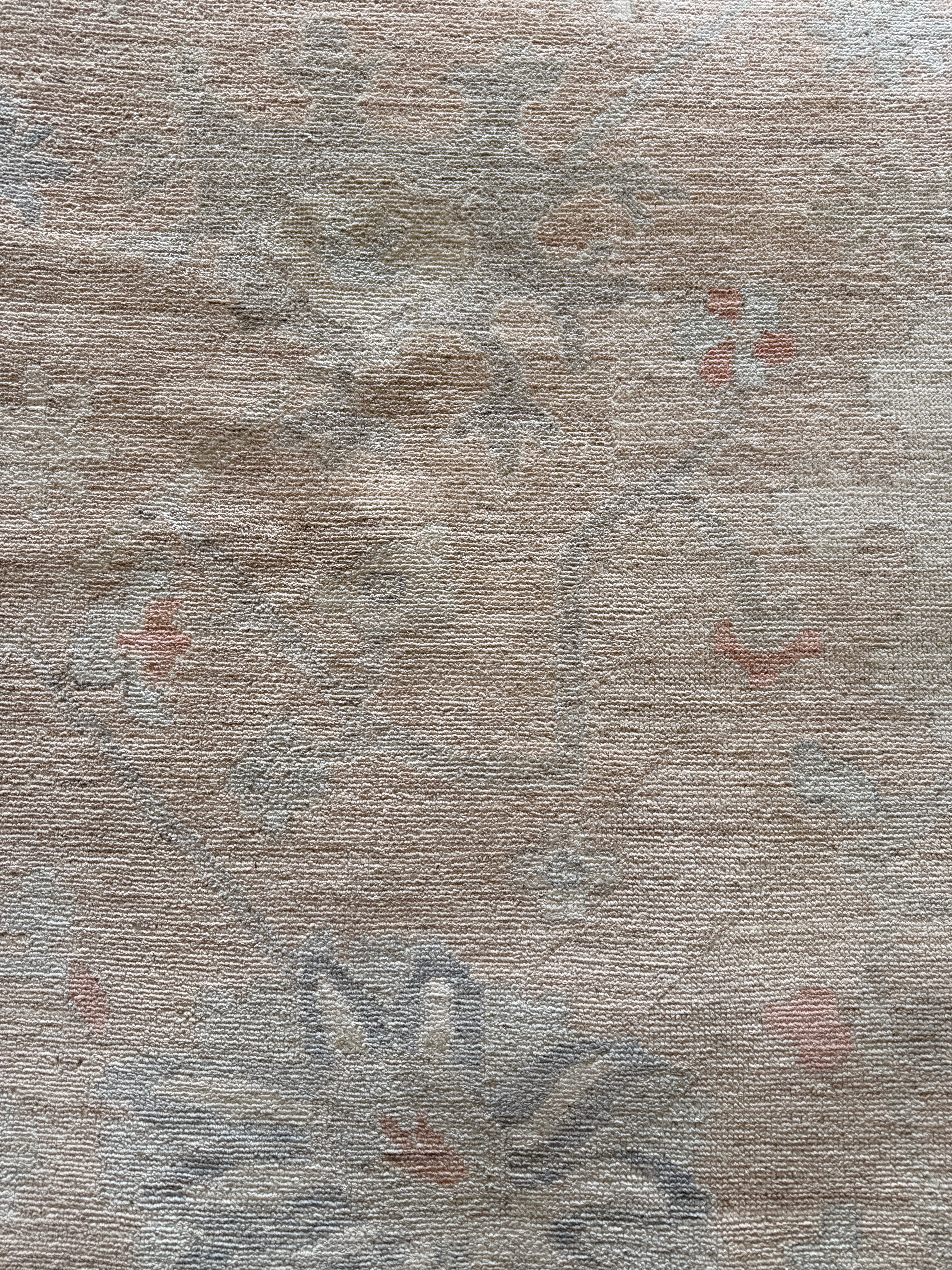 Sarah Thompson 8x9.9 Pink Afghani Whitewashed Oushak