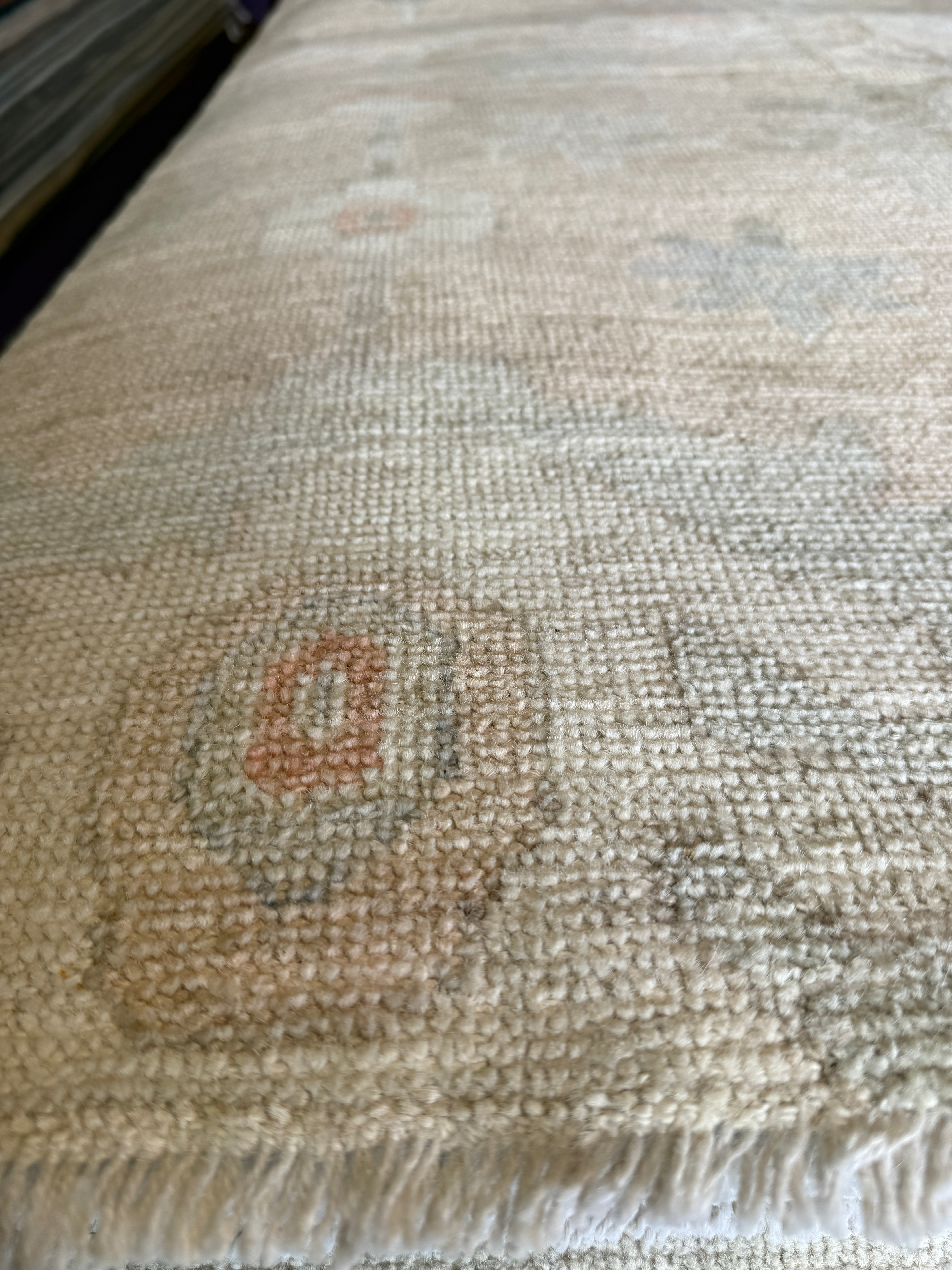 Sarah Thompson 8x9.9 Pink Afghani Whitewashed Oushak