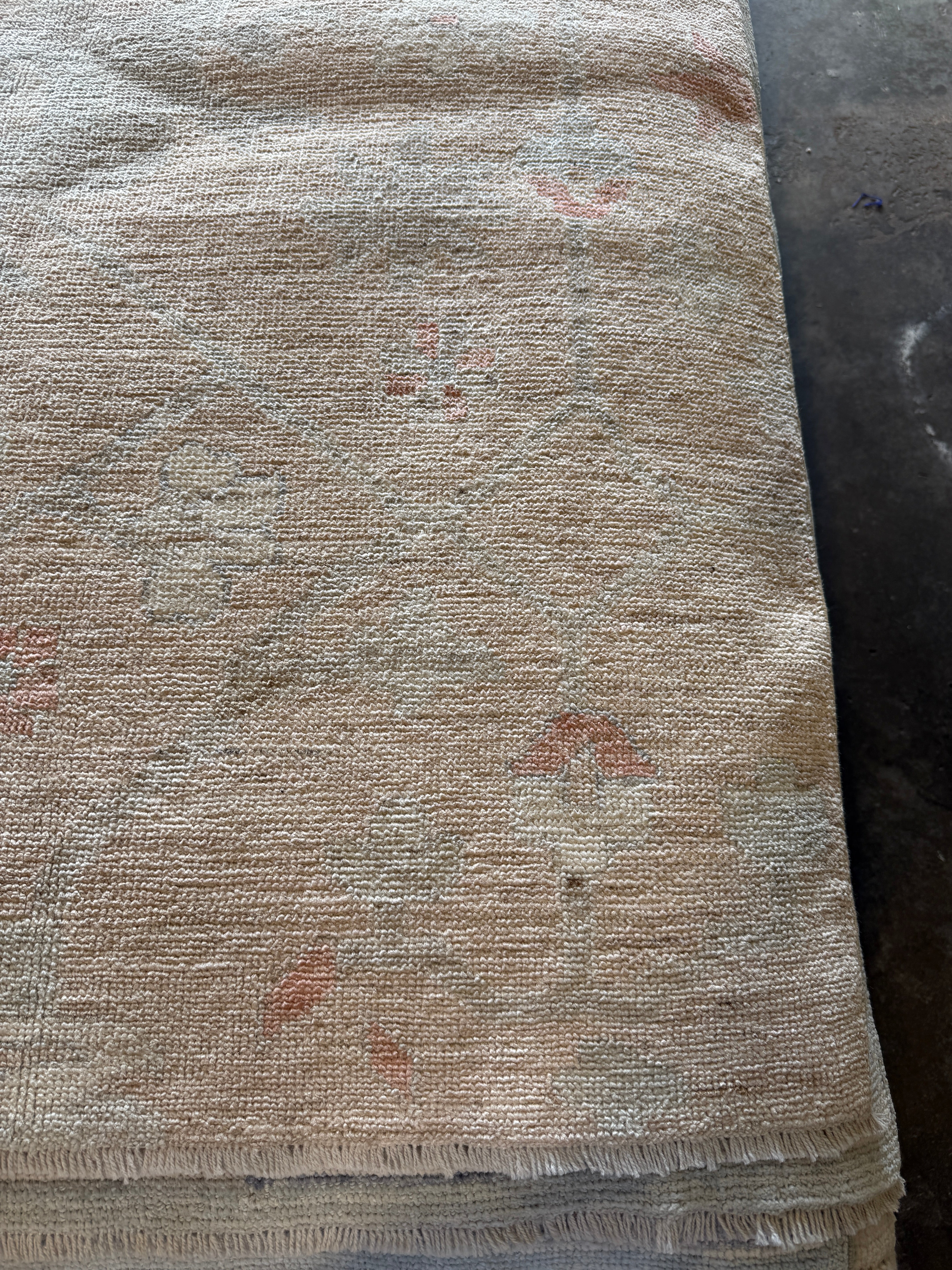 Sarah Thompson 8x9.9 Pink Afghani Whitewashed Oushak