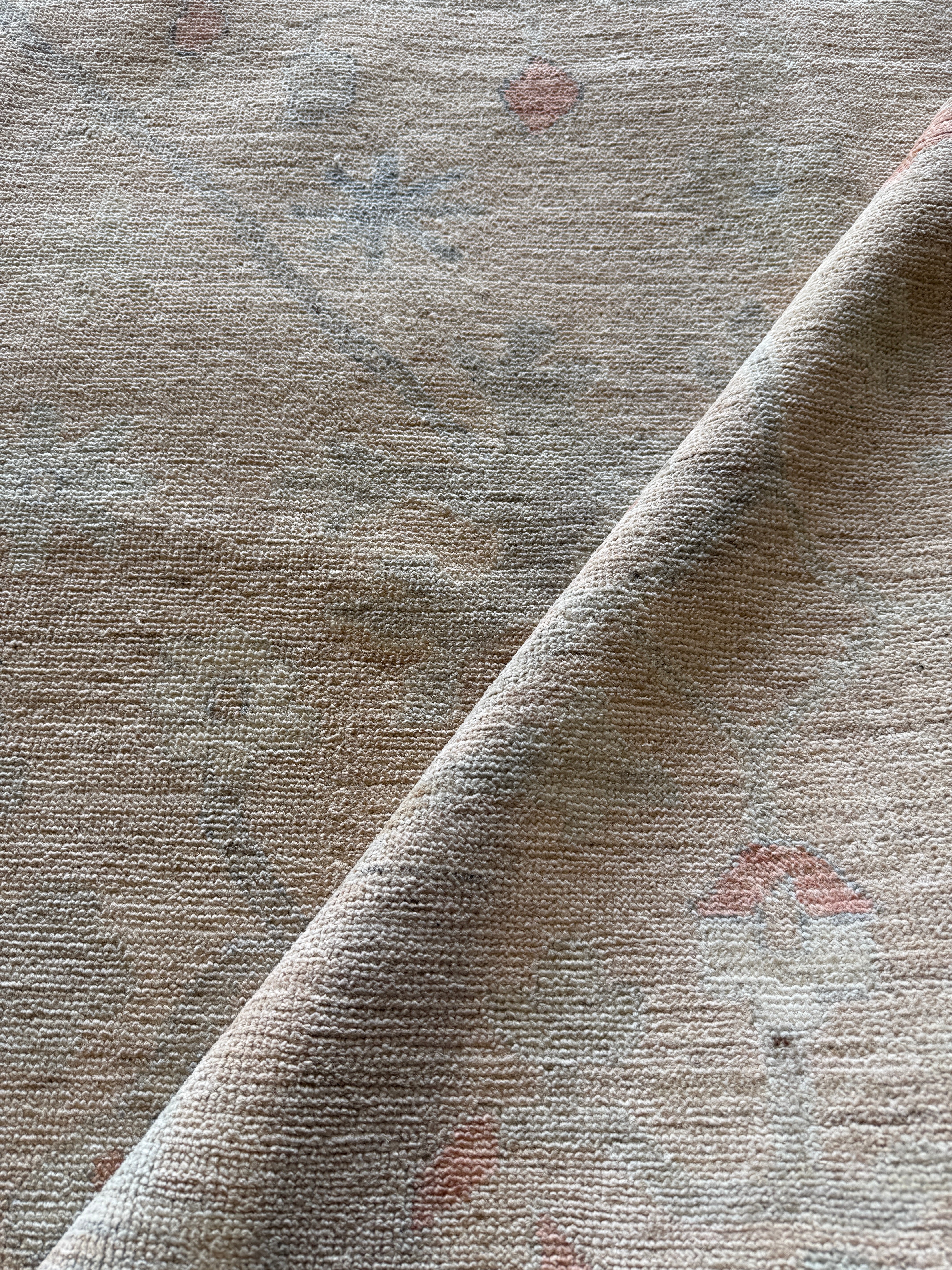 Sarah Thompson 8x9.9 Pink Afghani Whitewashed Oushak