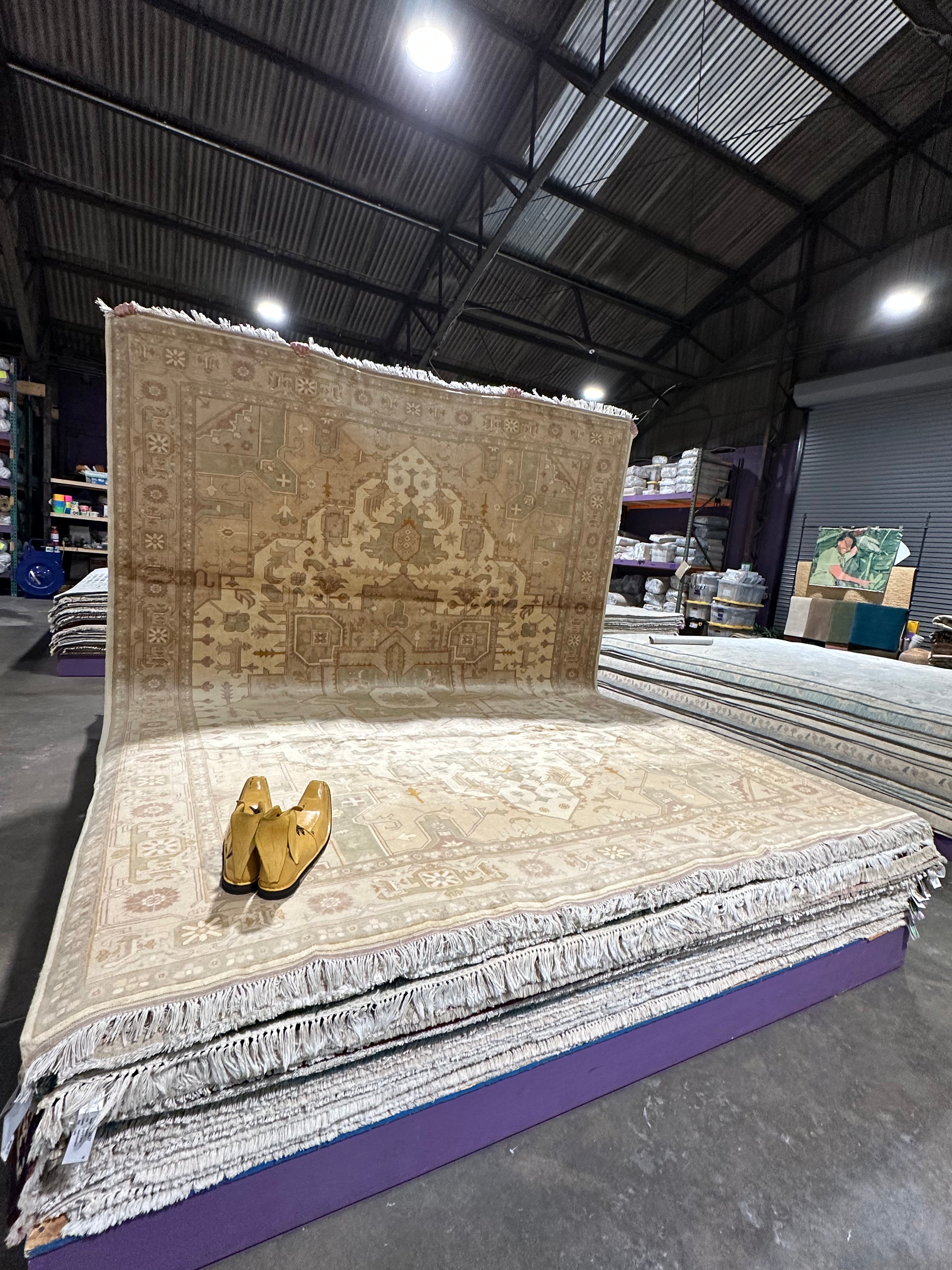 Chelsea Meissner 9.2x12 Gold Peshawar Rug - CLEARANCE 30% off