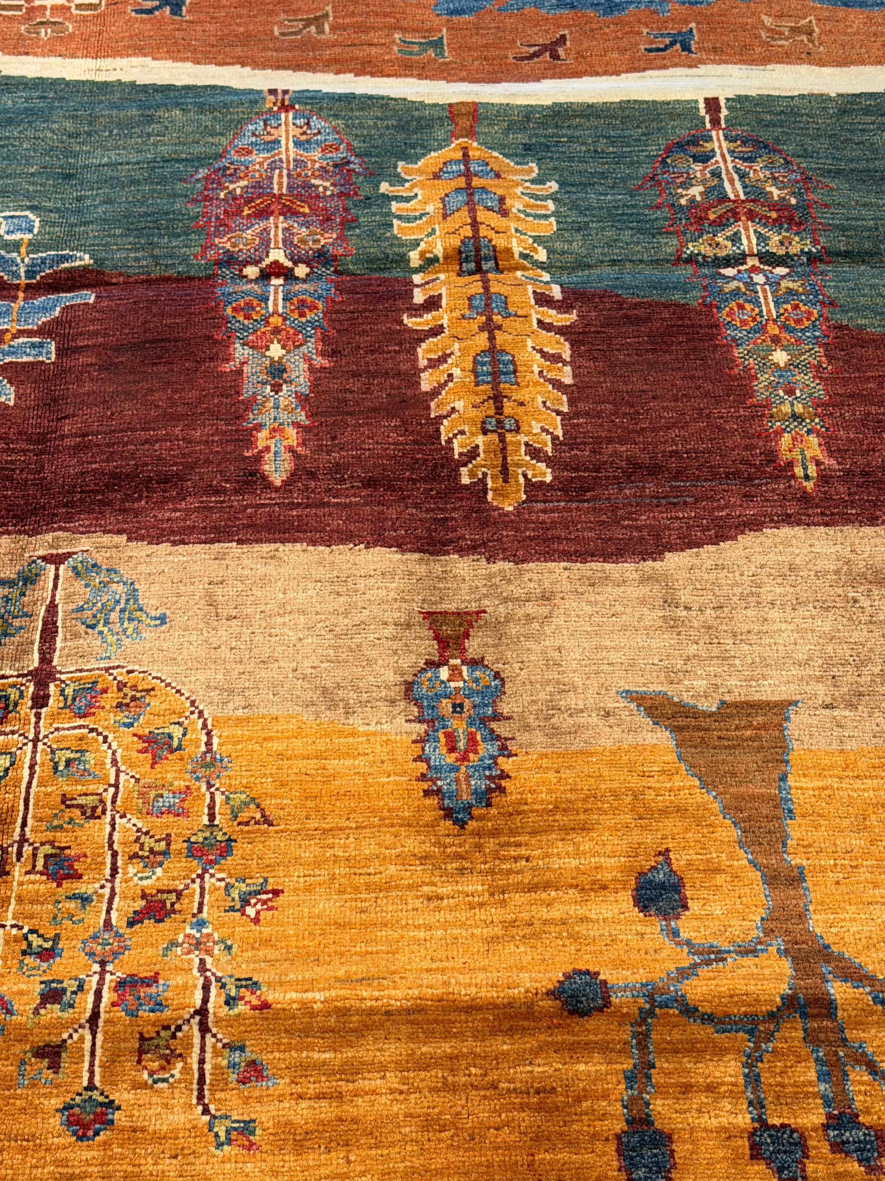 Melissa Rosal 5.10x8 Red Afghani Tree Rug