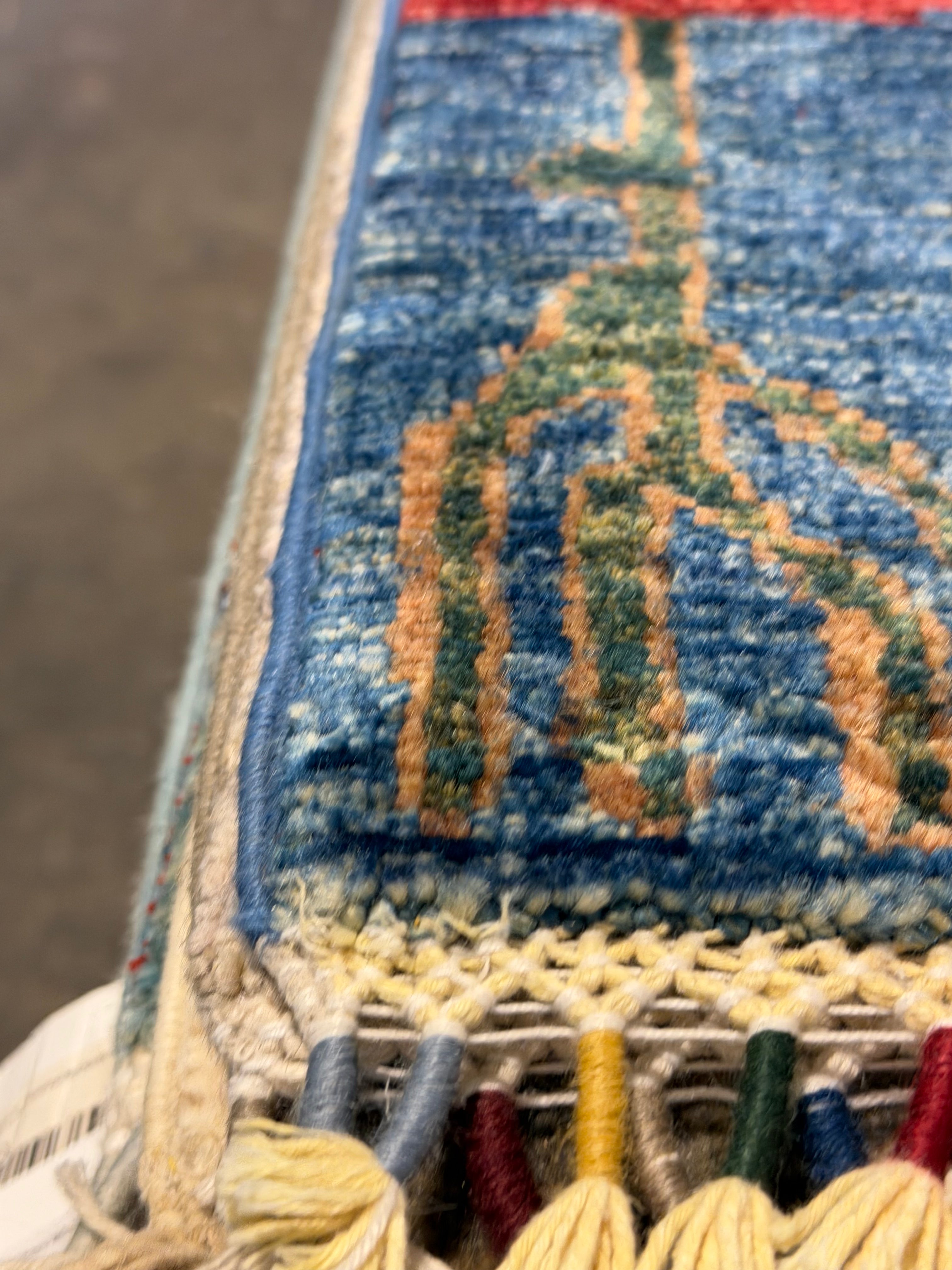 Melissa Rosal 5.10x8 Red Afghani Tree Rug