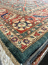 Jenna King 9x11.8 Green and Red Lawrence Rug - CLEARANCE 30% off