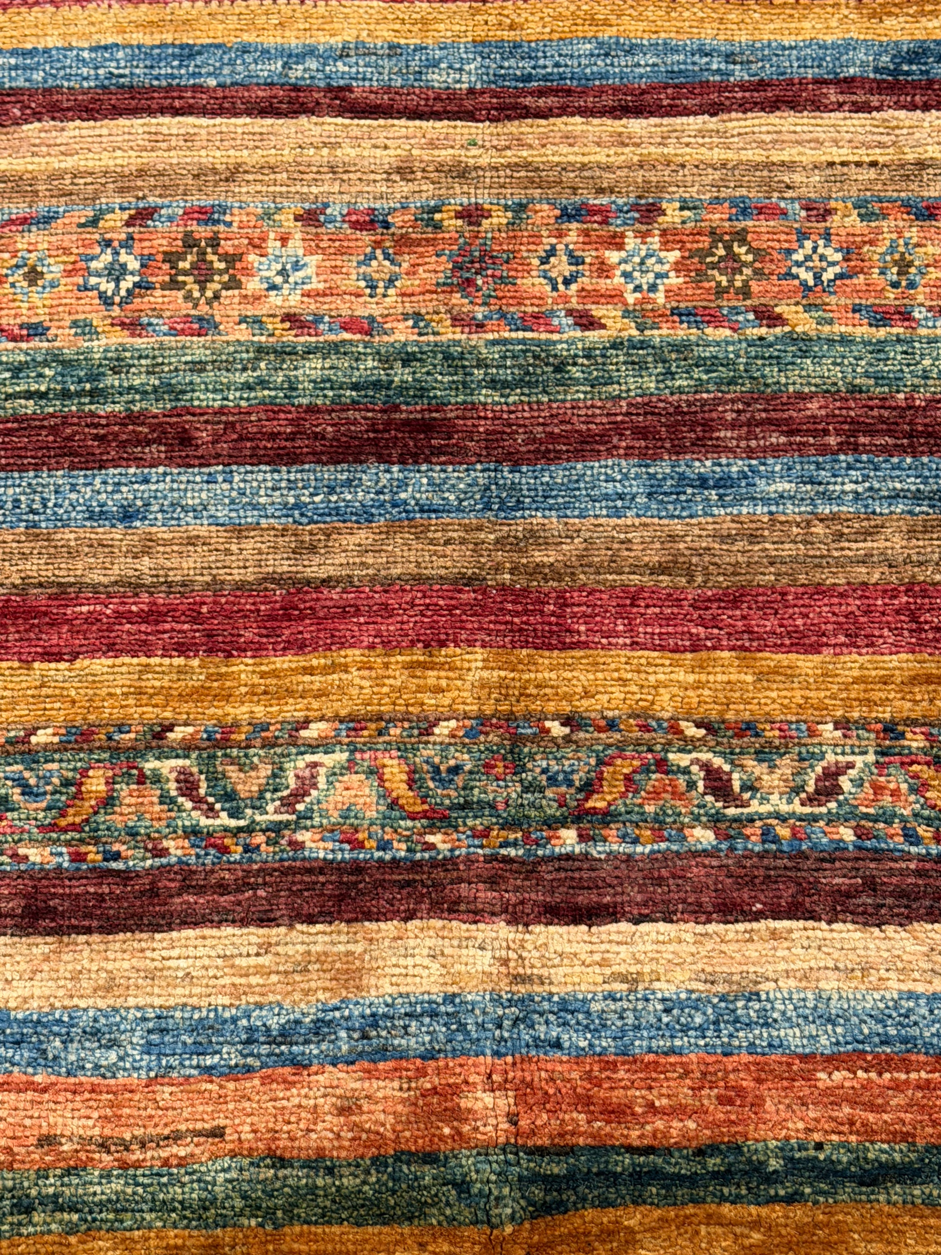 Tiffany Hendra 5.9x8.4 Orange Afghani Khorjin Rug