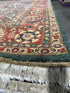Jenna King 9x11.8 Green and Red Lawrence Rug - CLEARANCE 30% off