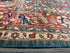 Jenna King 9x11.8 Green and Red Lawrence Rug - CLEARANCE 30% off