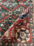 Jenna King 9x11.8 Green and Red Lawrence Rug - CLEARANCE 30% off