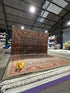 Jenna King 9x11.8 Green and Red Lawrence Rug - CLEARANCE 30% off