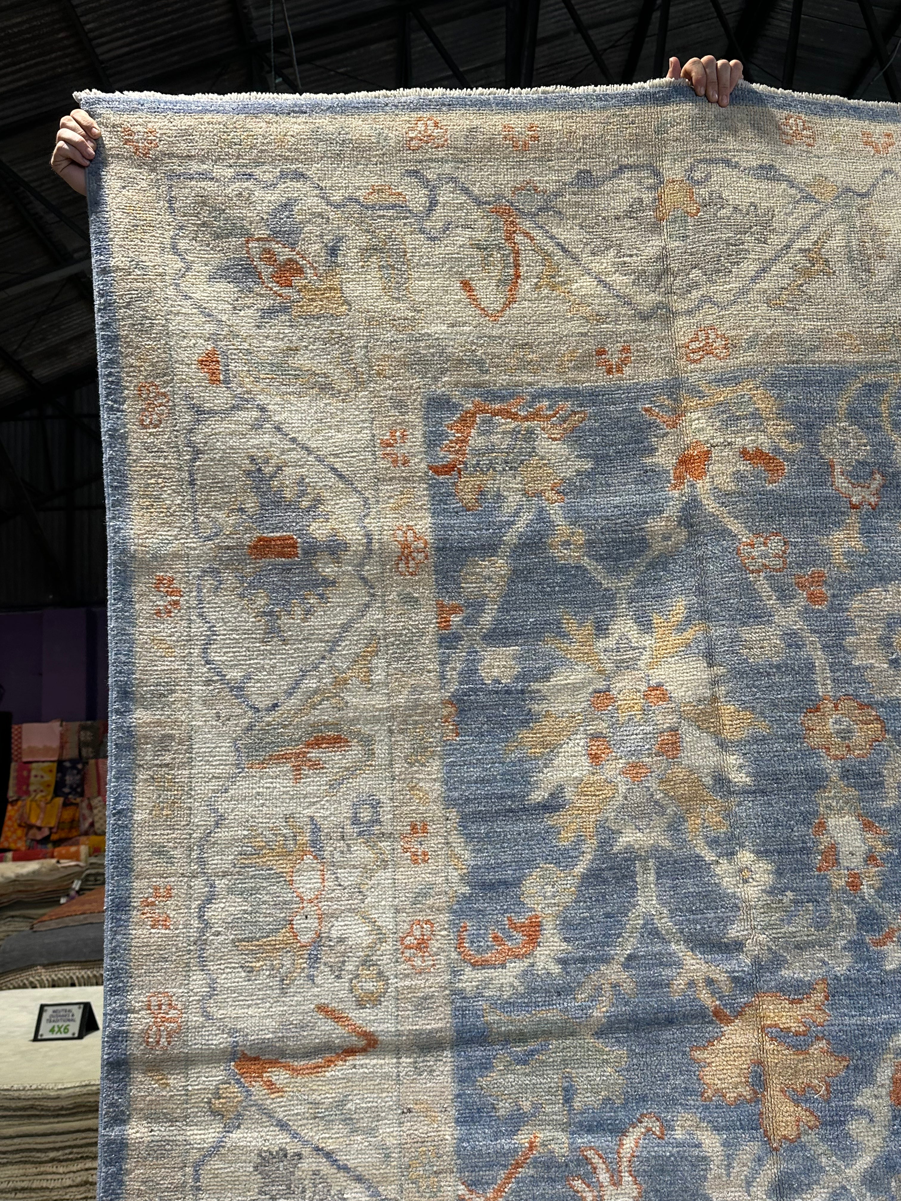 Maria McAlea 8.1x9.8 Afghani Colorful Oushak