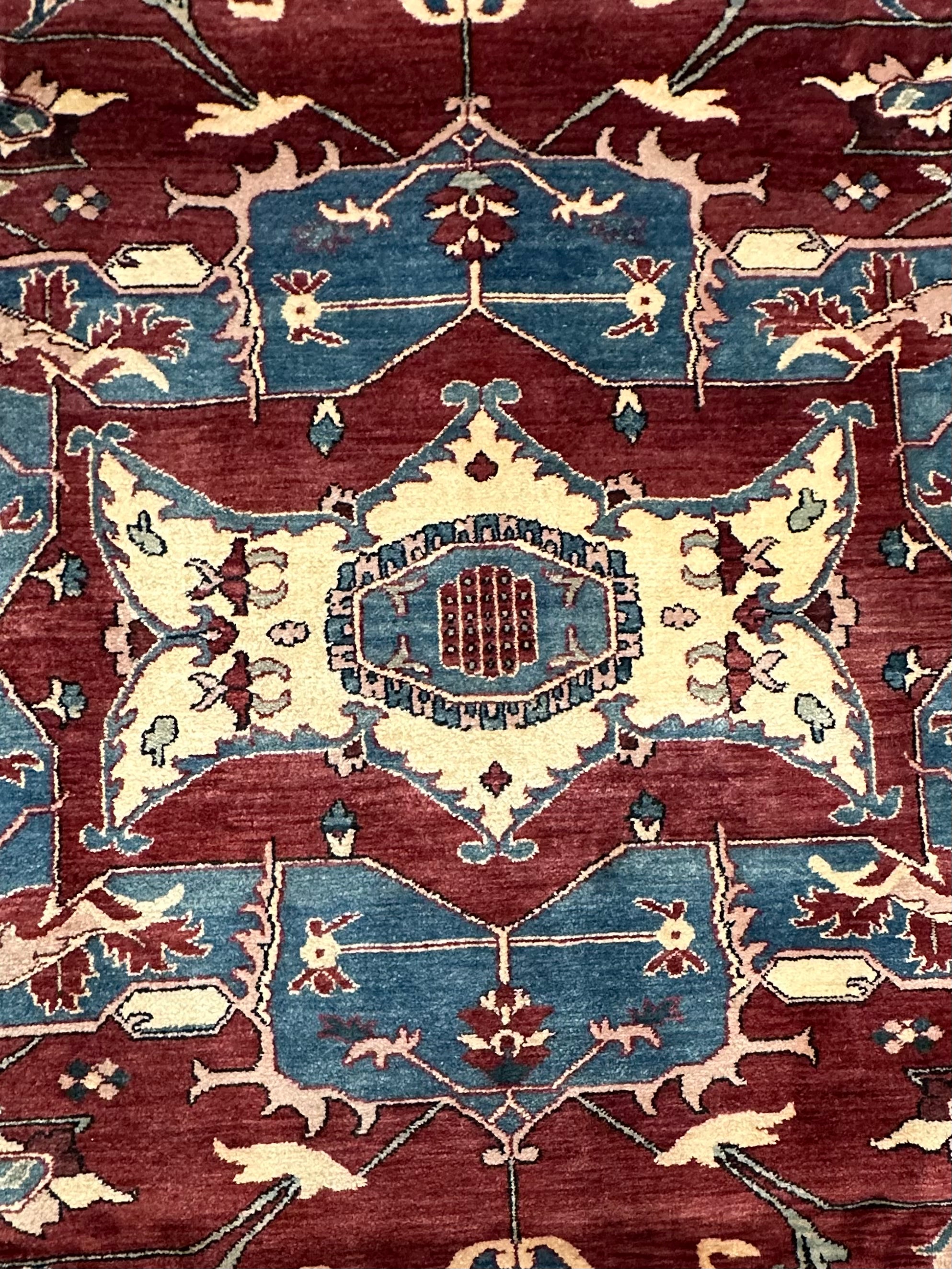 Eliza Limehouse 8.8x11.5 Red Agra Rug - CLEARANCE 30% off