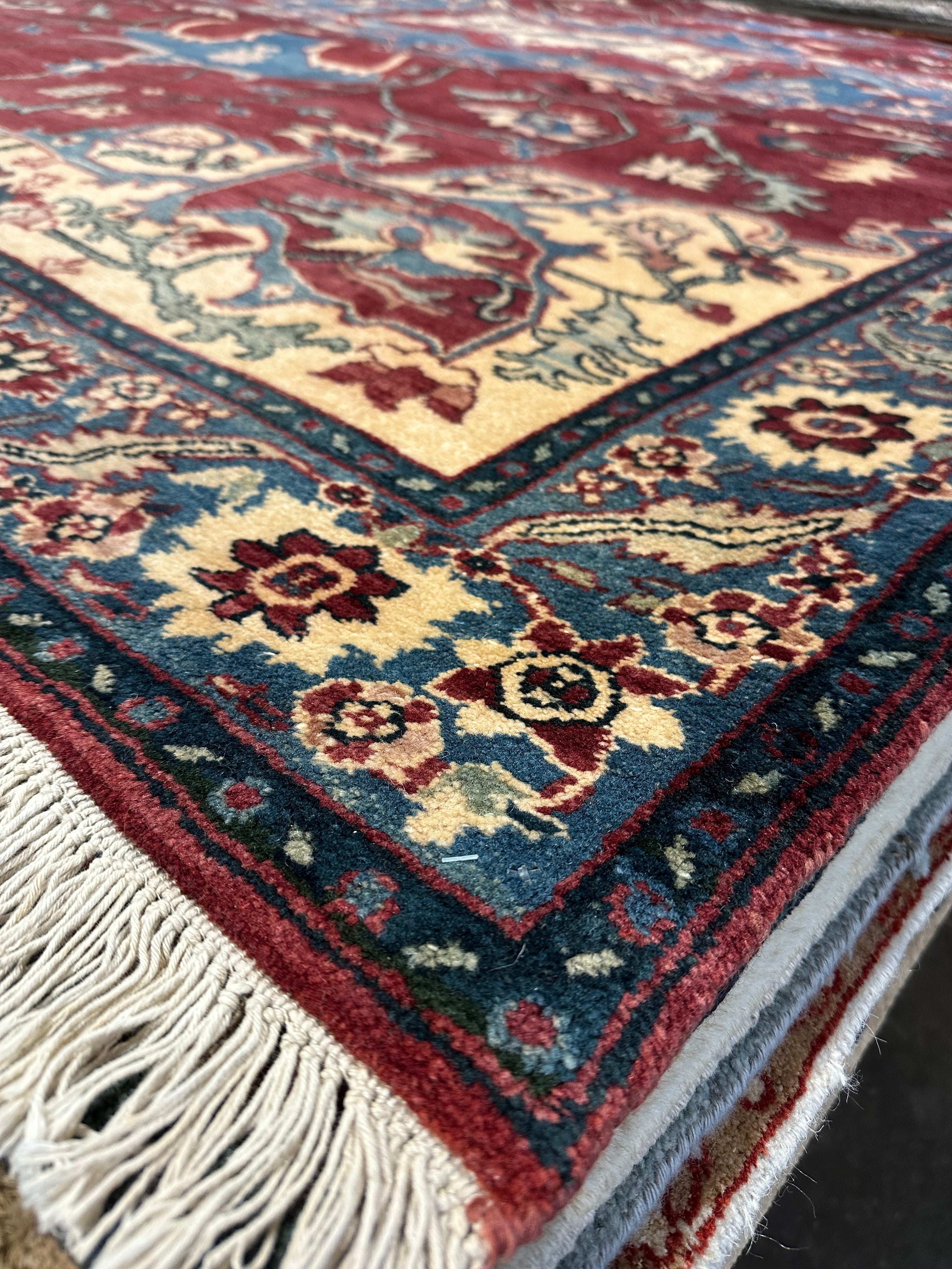 Eliza Limehouse 8.8x11.5 Red Agra Rug - CLEARANCE 30% off