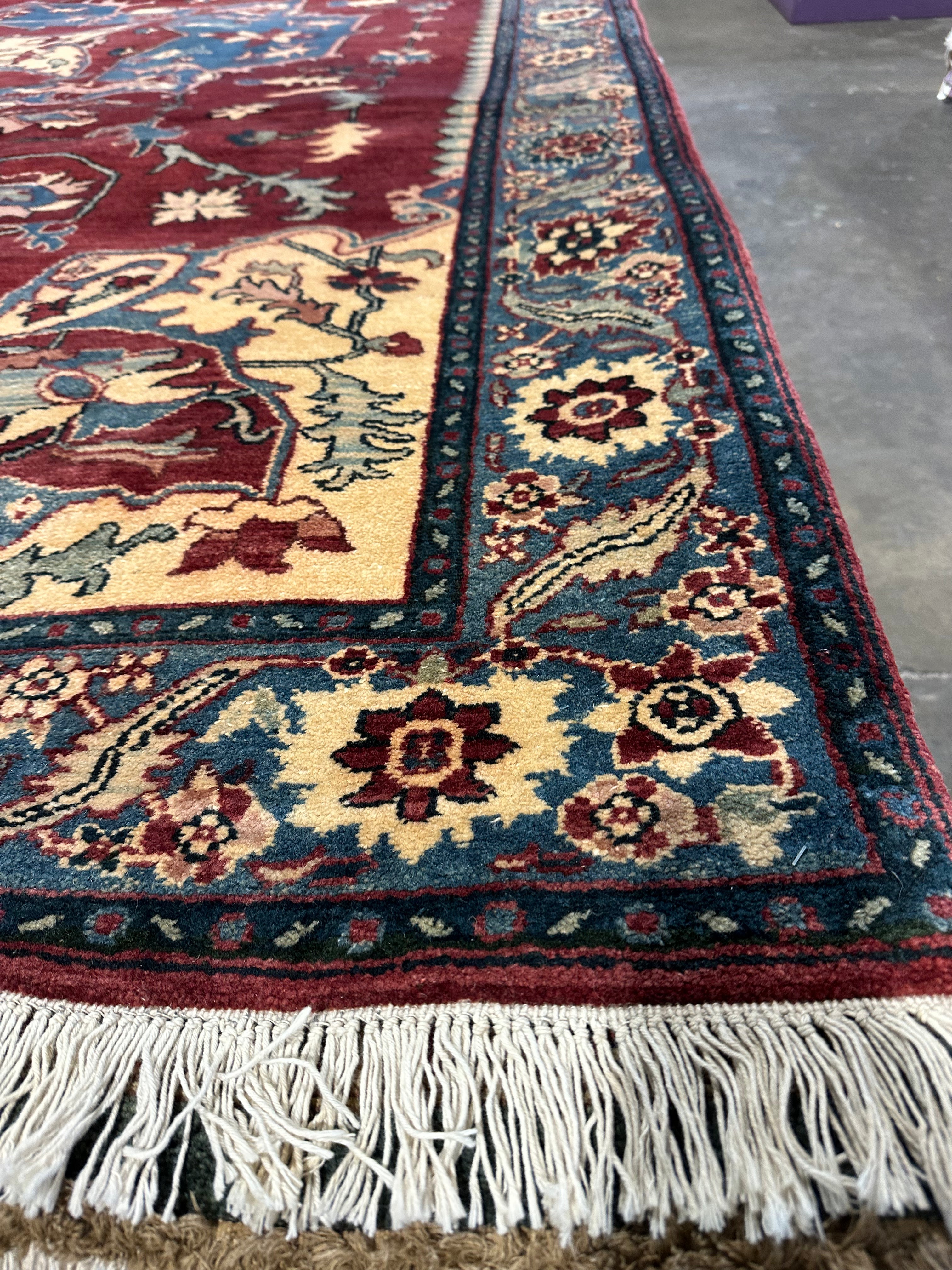 Eliza Limehouse 8.8x11.5 Red Agra Rug - CLEARANCE 30% off