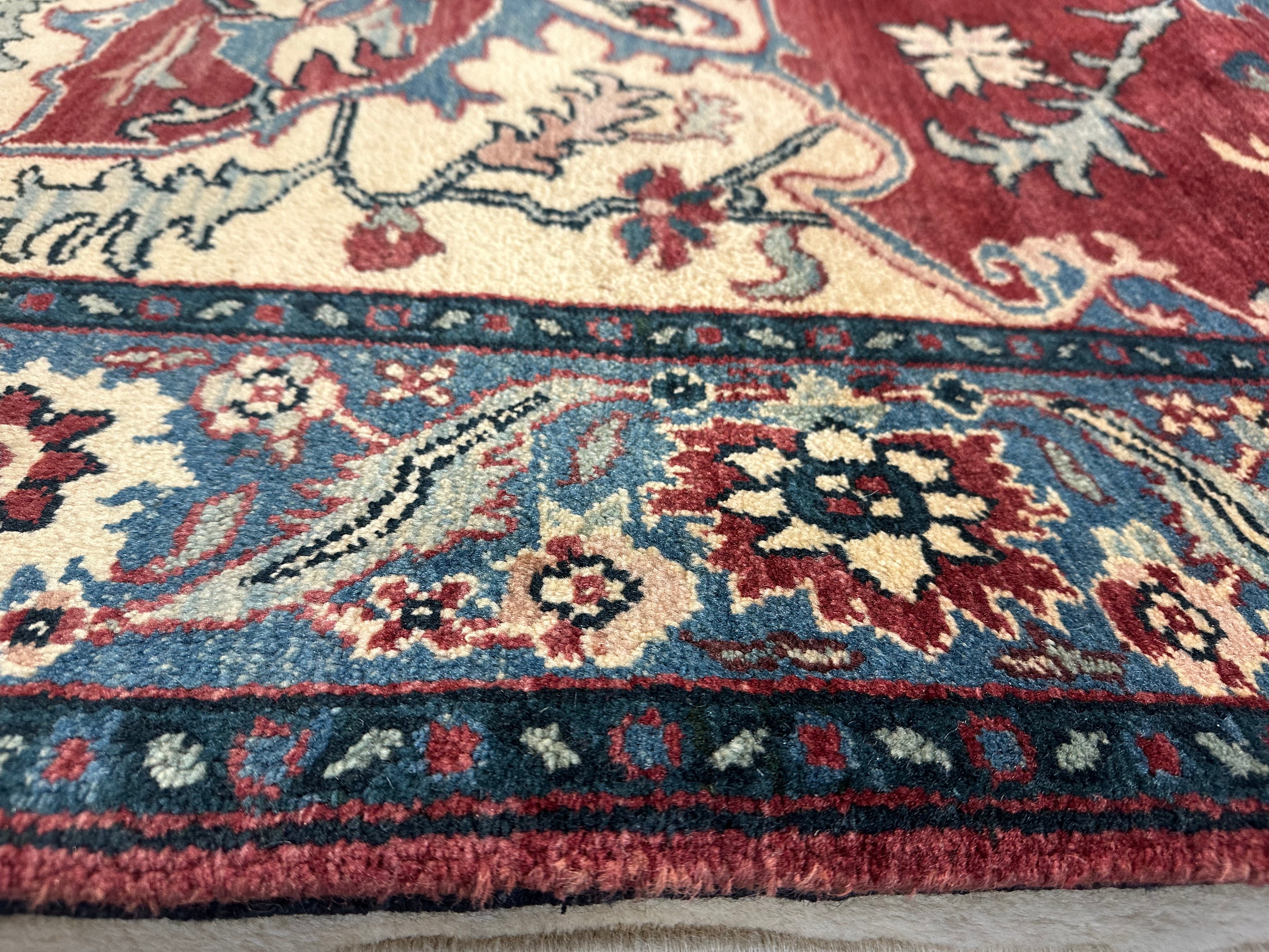 Eliza Limehouse 8.8x11.5 Red Agra Rug - CLEARANCE 30% off