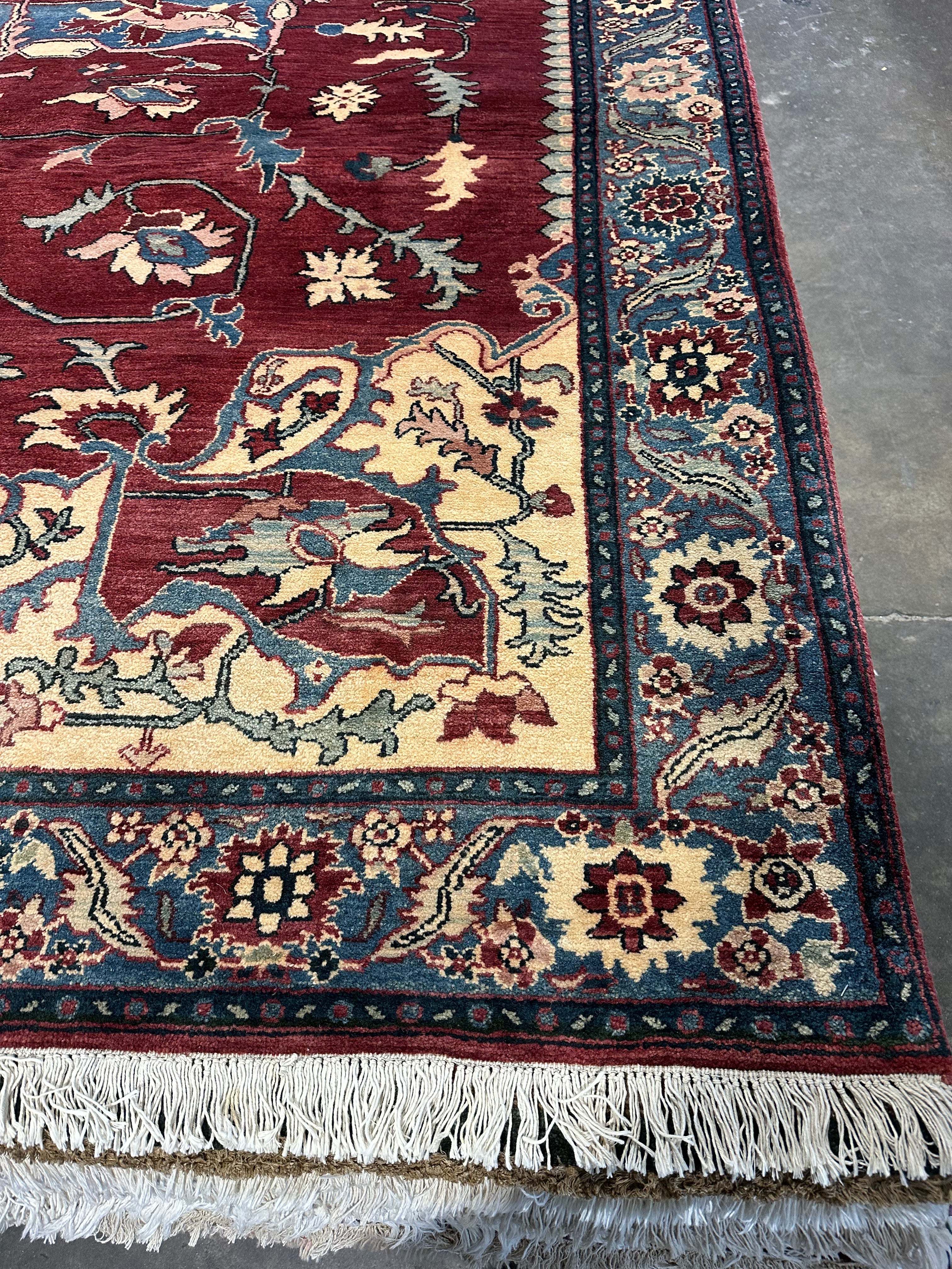 Eliza Limehouse 8.8x11.5 Red Agra Rug - CLEARANCE 30% off