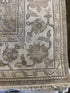 Julia Reed 10.3X14 Grey and Ivory Hand-Knotted Oushak Rug