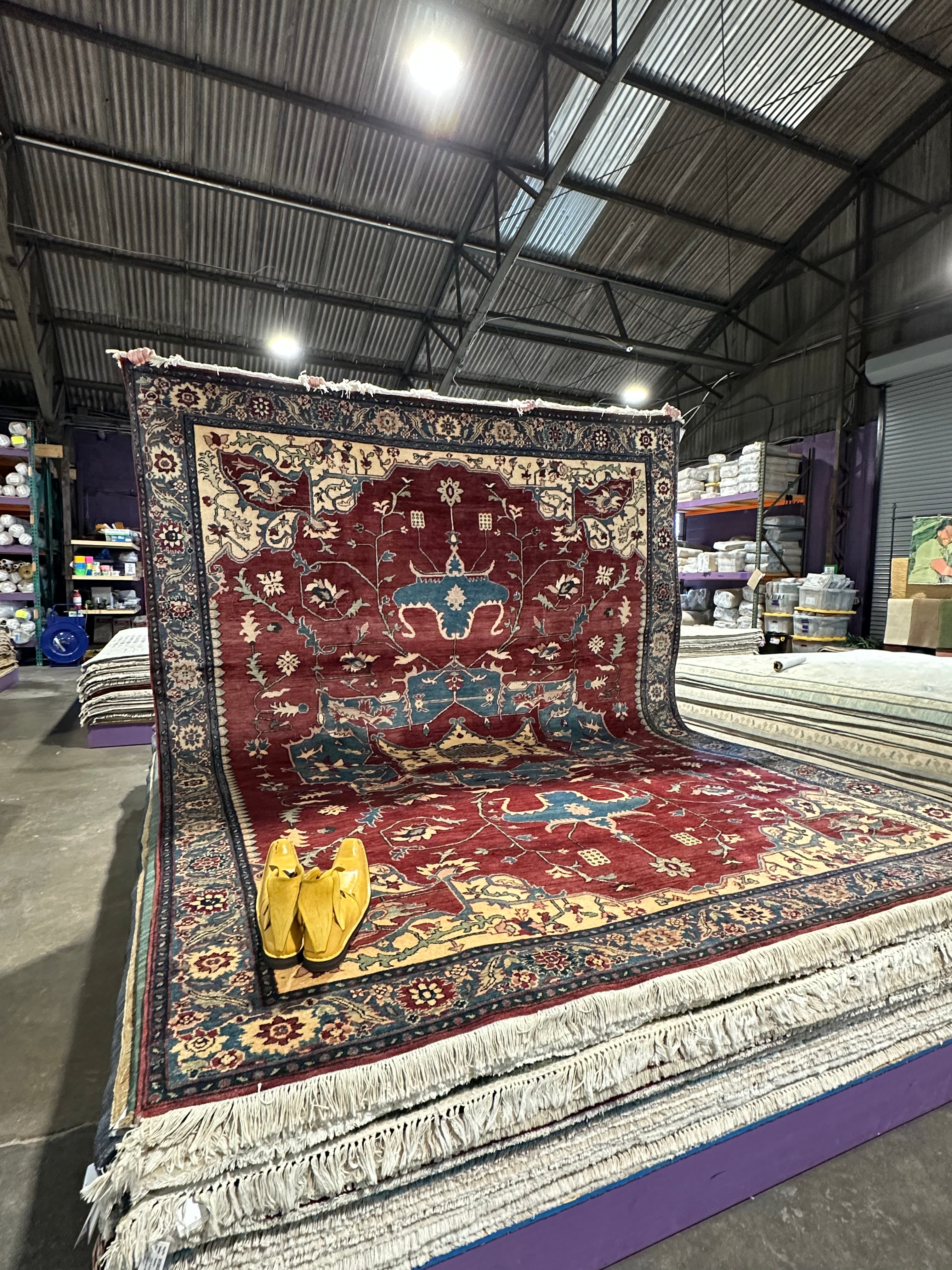 Eliza Limehouse 8.8x11.5 Red Agra Rug - CLEARANCE 30% off