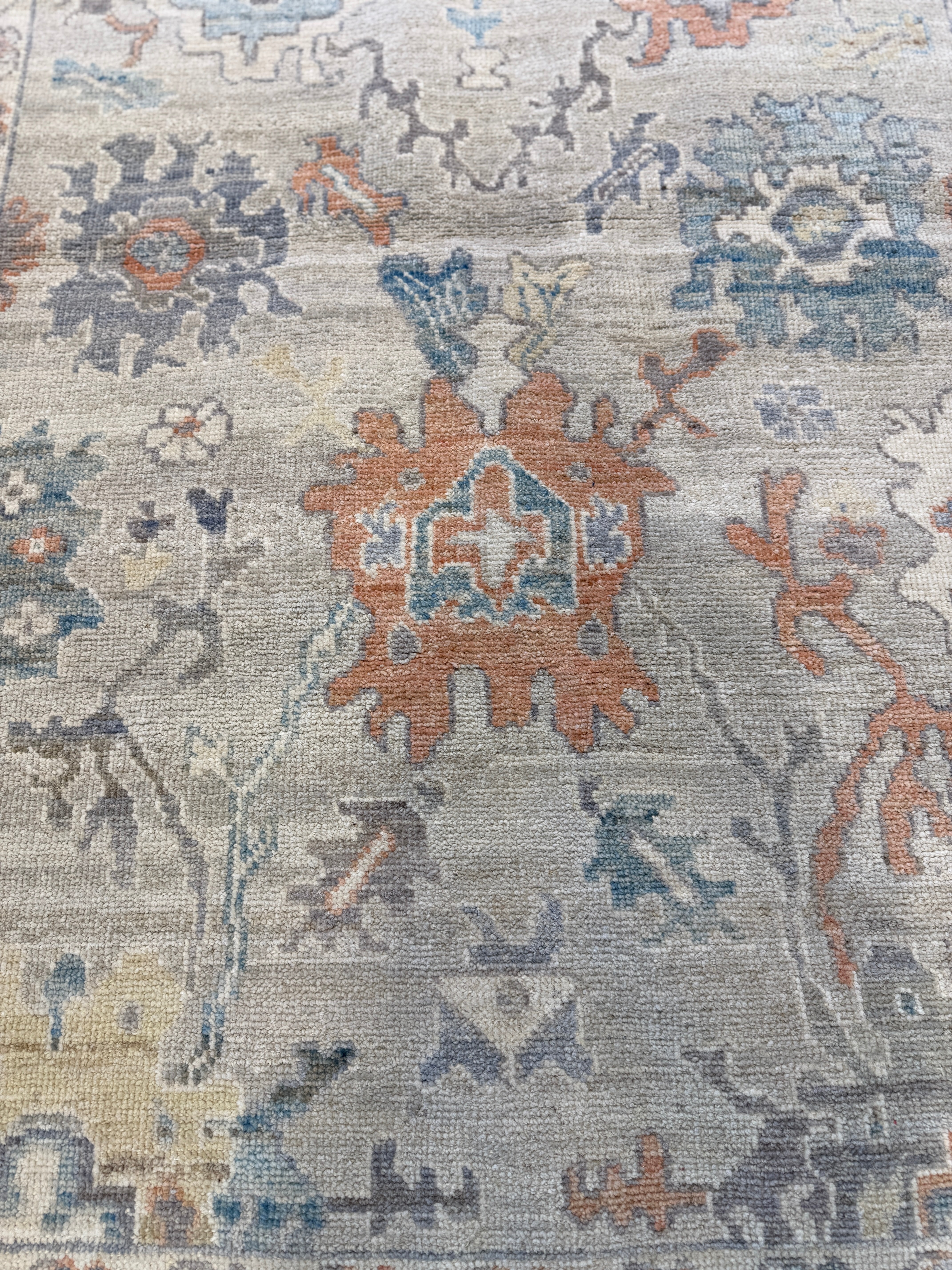 Hannah Storey 4.10x6.10 Multi Color Afghani Whitewashed Oushak