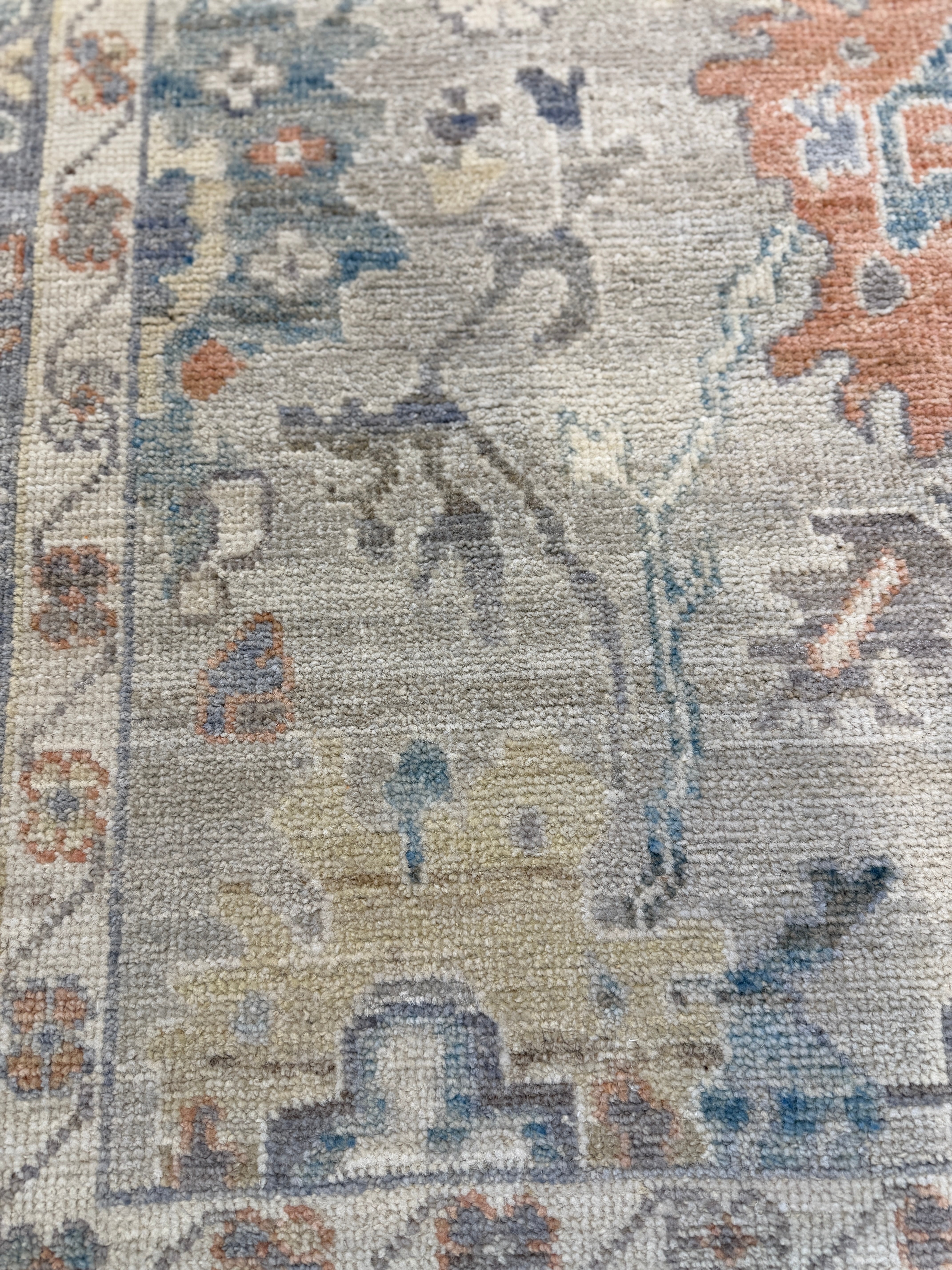 Hannah Storey 4.10x6.10 Multi Color Afghani Whitewashed Oushak