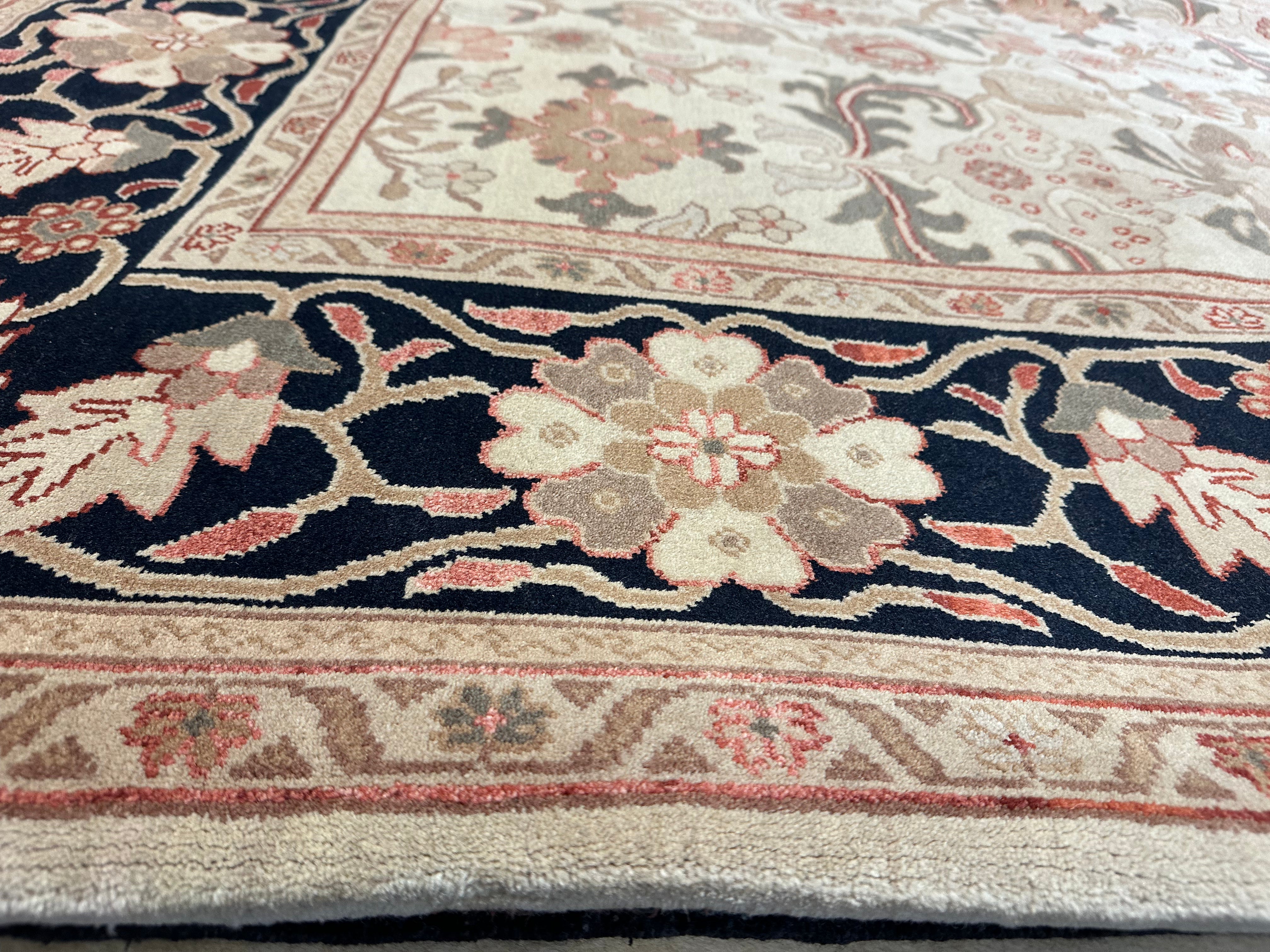 Corrine Hardy 9x12 Beige and Blue Zeigler Rug - CLEARANCE 30% off