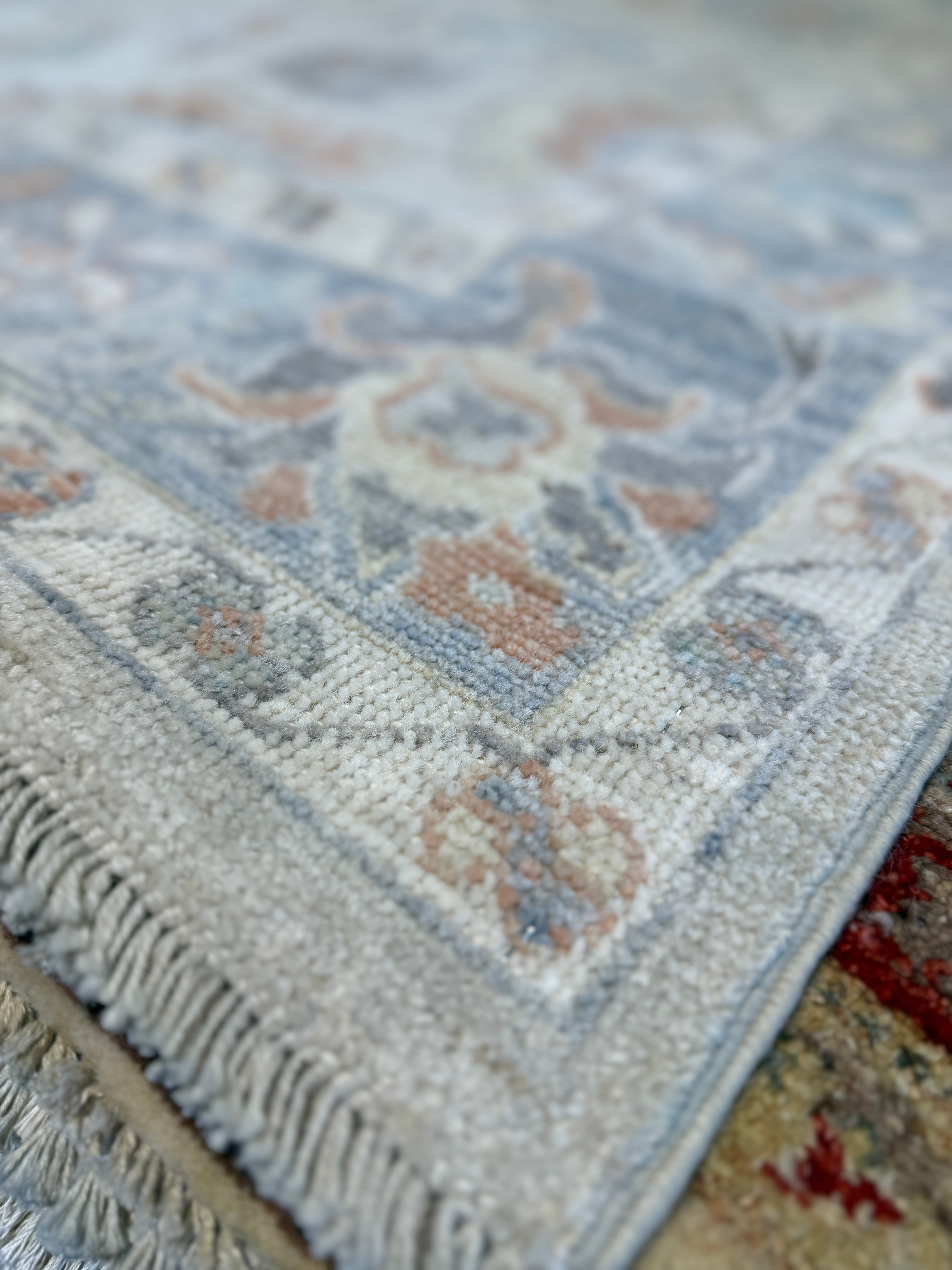 Hannah Storey 4.10x6.10 Multi Color Afghani Whitewashed Oushak