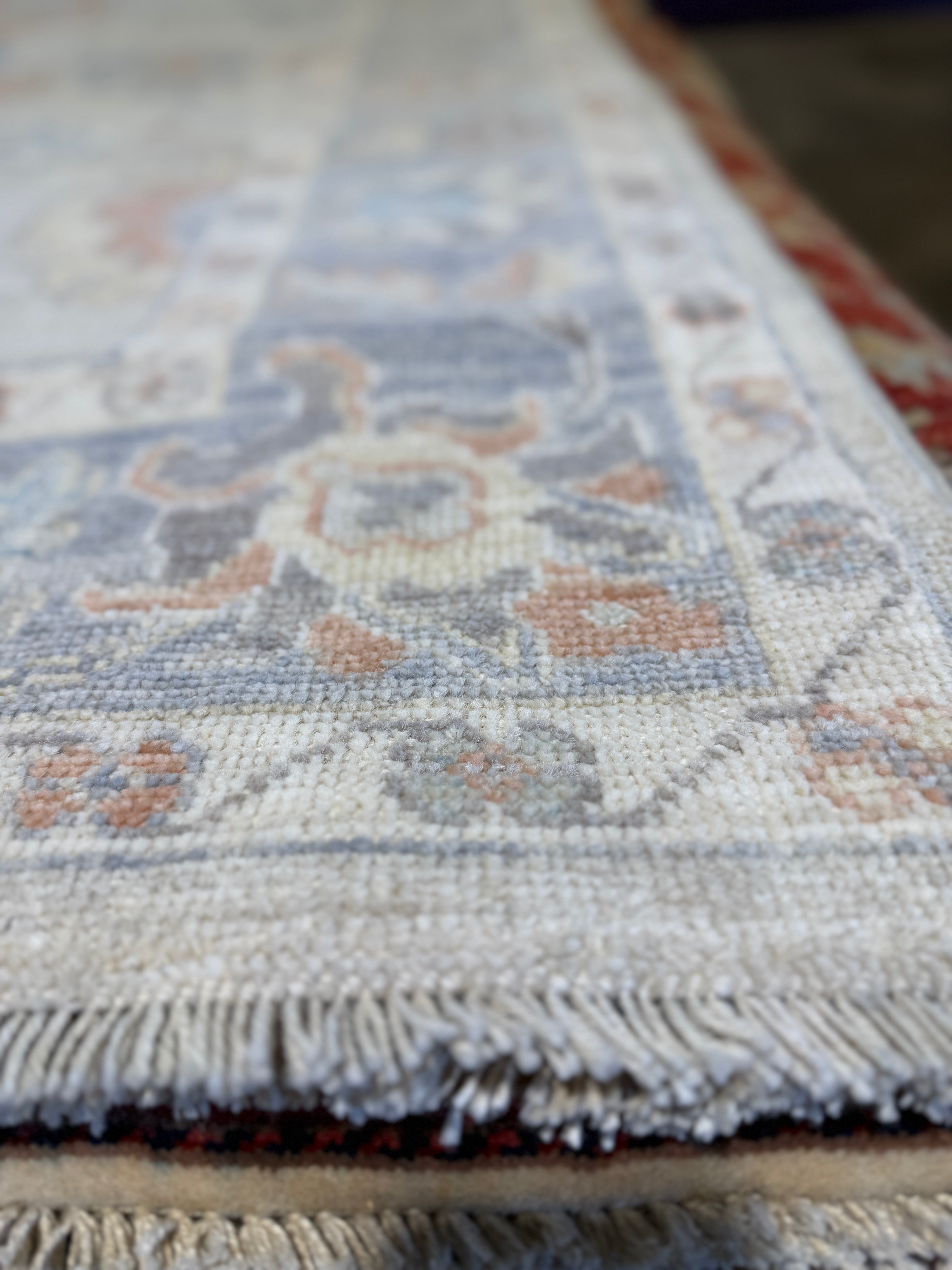 Hannah Storey 4.10x6.10 Multi Color Afghani Whitewashed Oushak