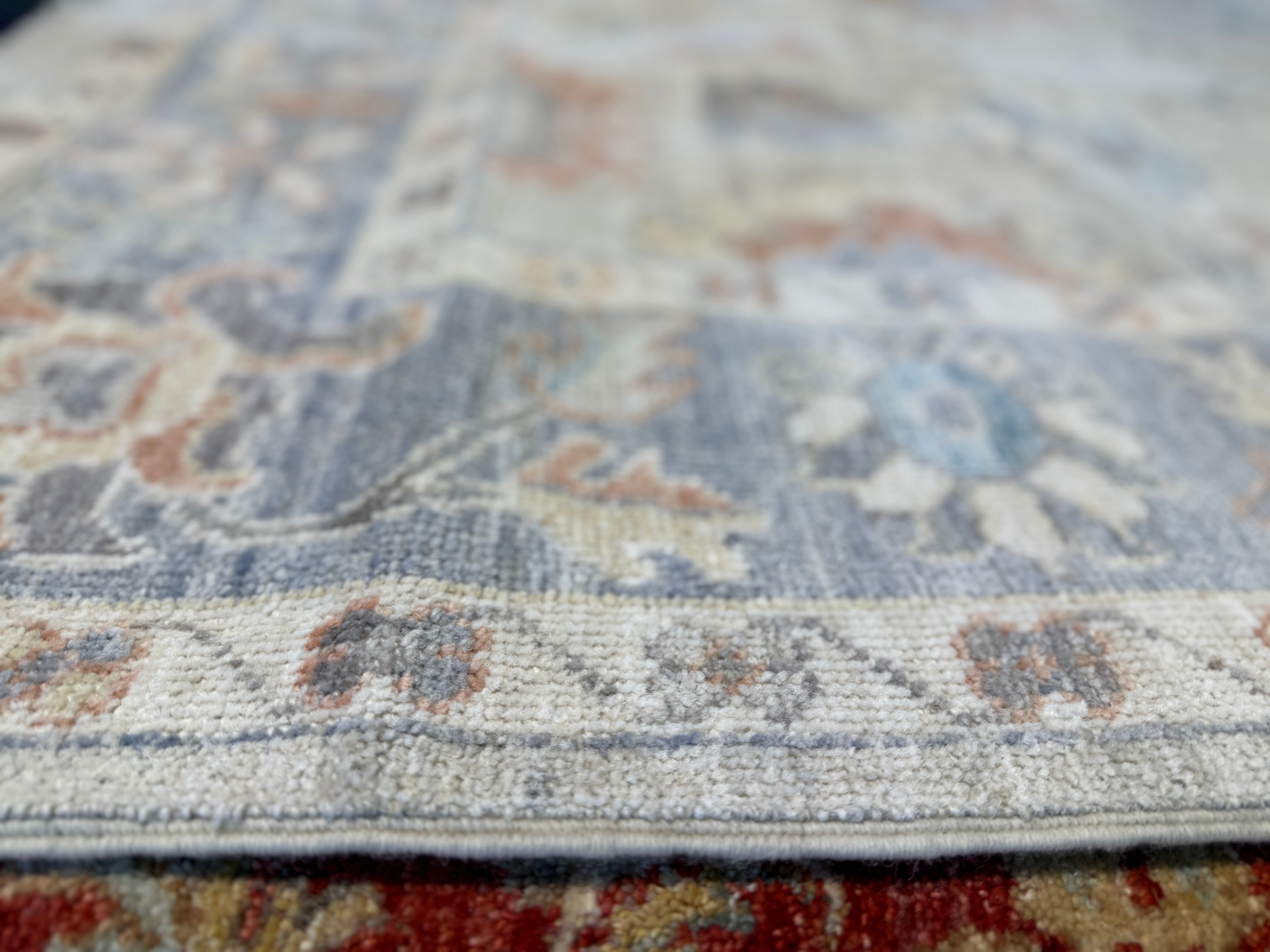 Hannah Storey 4.10x6.10 Multi Color Afghani Whitewashed Oushak